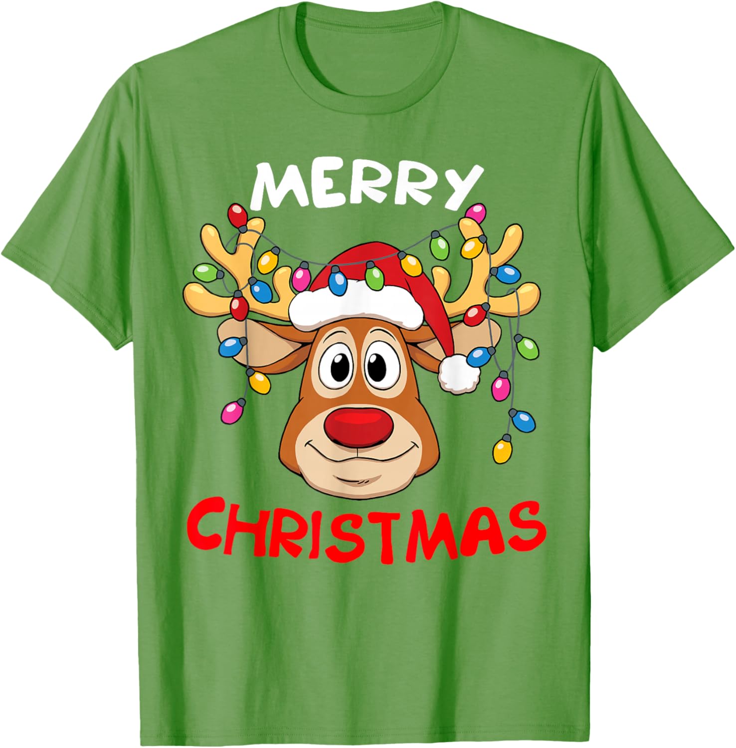 Merry Christmas Reindeer Family T-Shirt for Men and Women Fun Holiday Style - 13