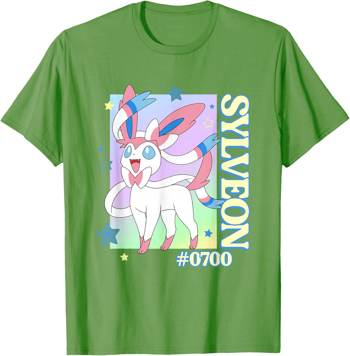 Colorful Pokemon Sylveon #0700 Unisex T-Shirt for Adults and Teens - 11