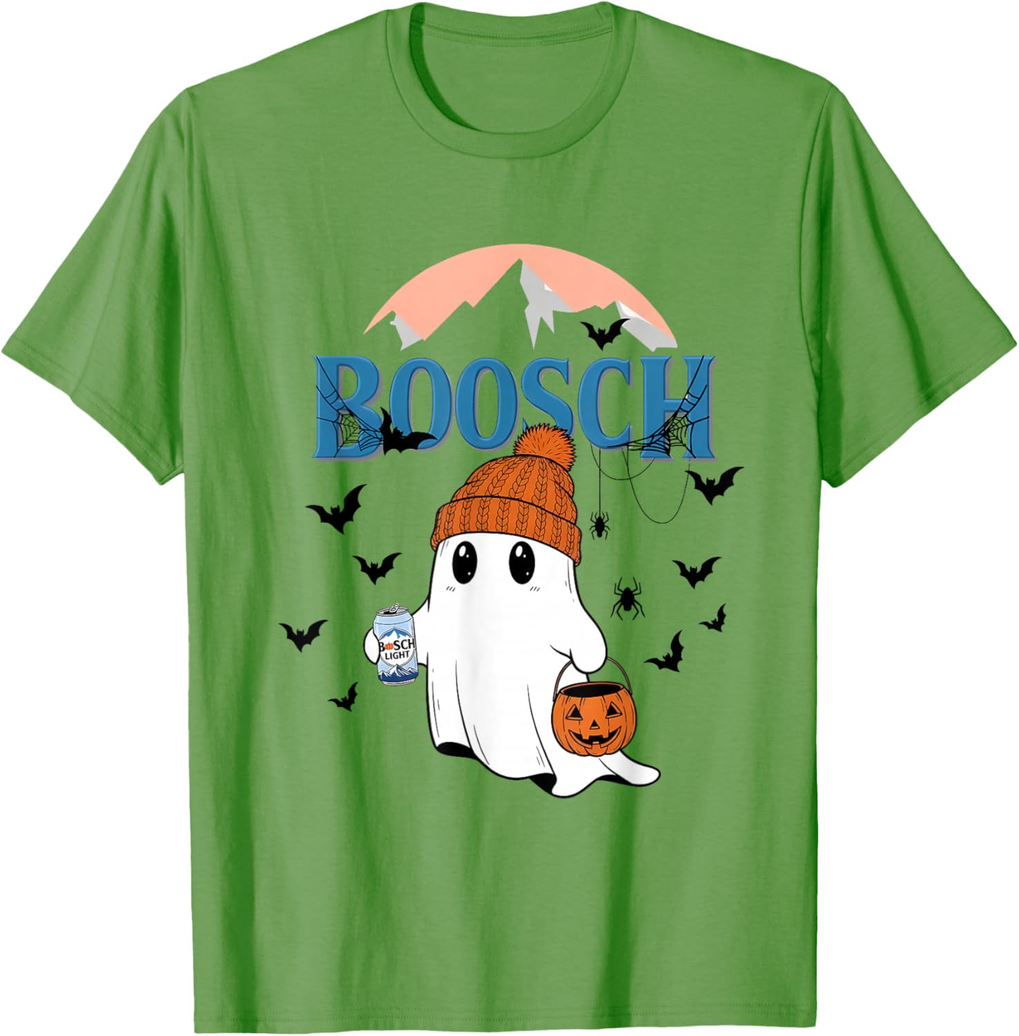 Cute Ghost Beer Pumpkins Halloween T-Shirt for Fun Holiday Spirit - 2