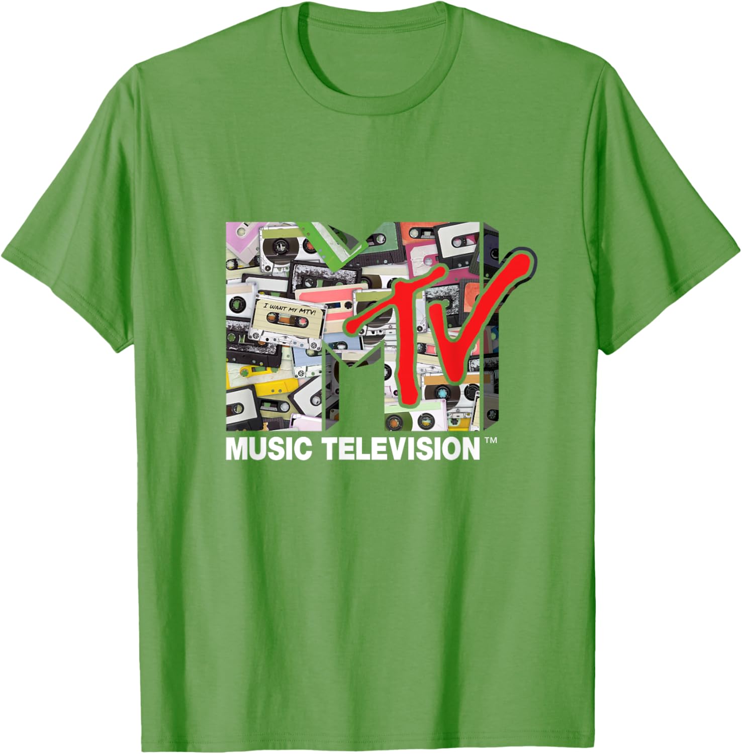 Mademark x MTV Retro 80s Cassette Tapes Remix T-Shirt for Vintage Style - 1