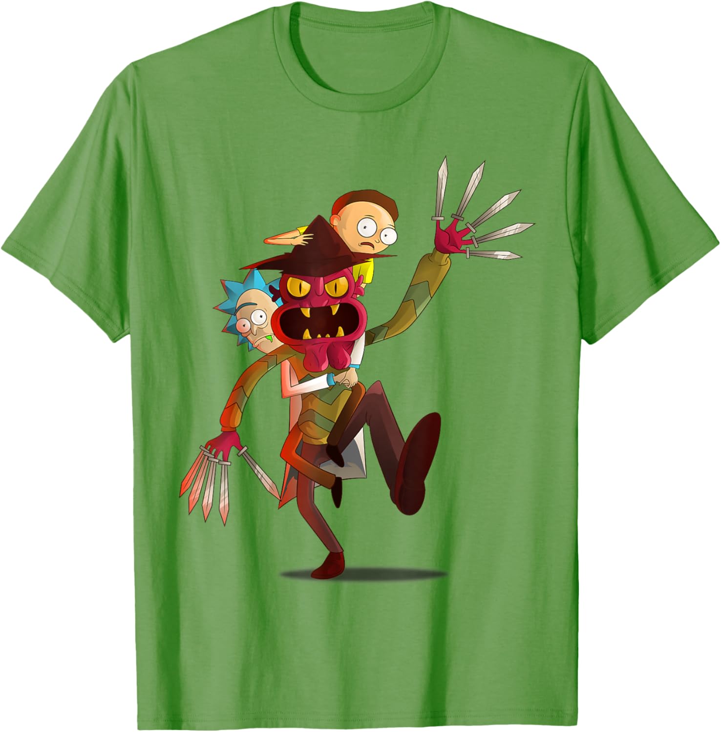 Mademark Rick and Morty Nightmare on Scary Street T-Shirt for Fans - 20