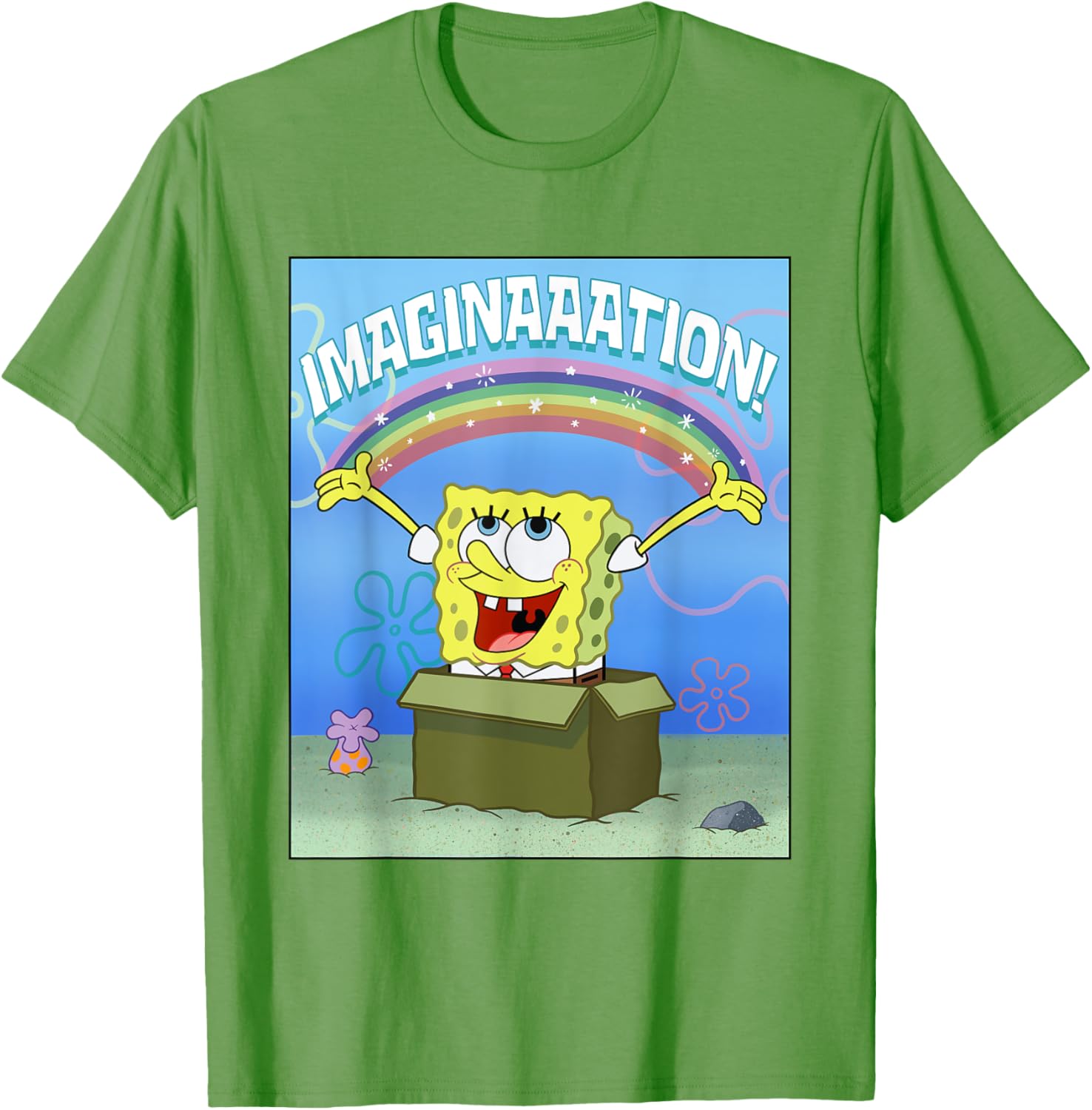 Mademark SpongeBob SquarePants Imaginaaation Box Funny T-Shirt for All Ages - 8
