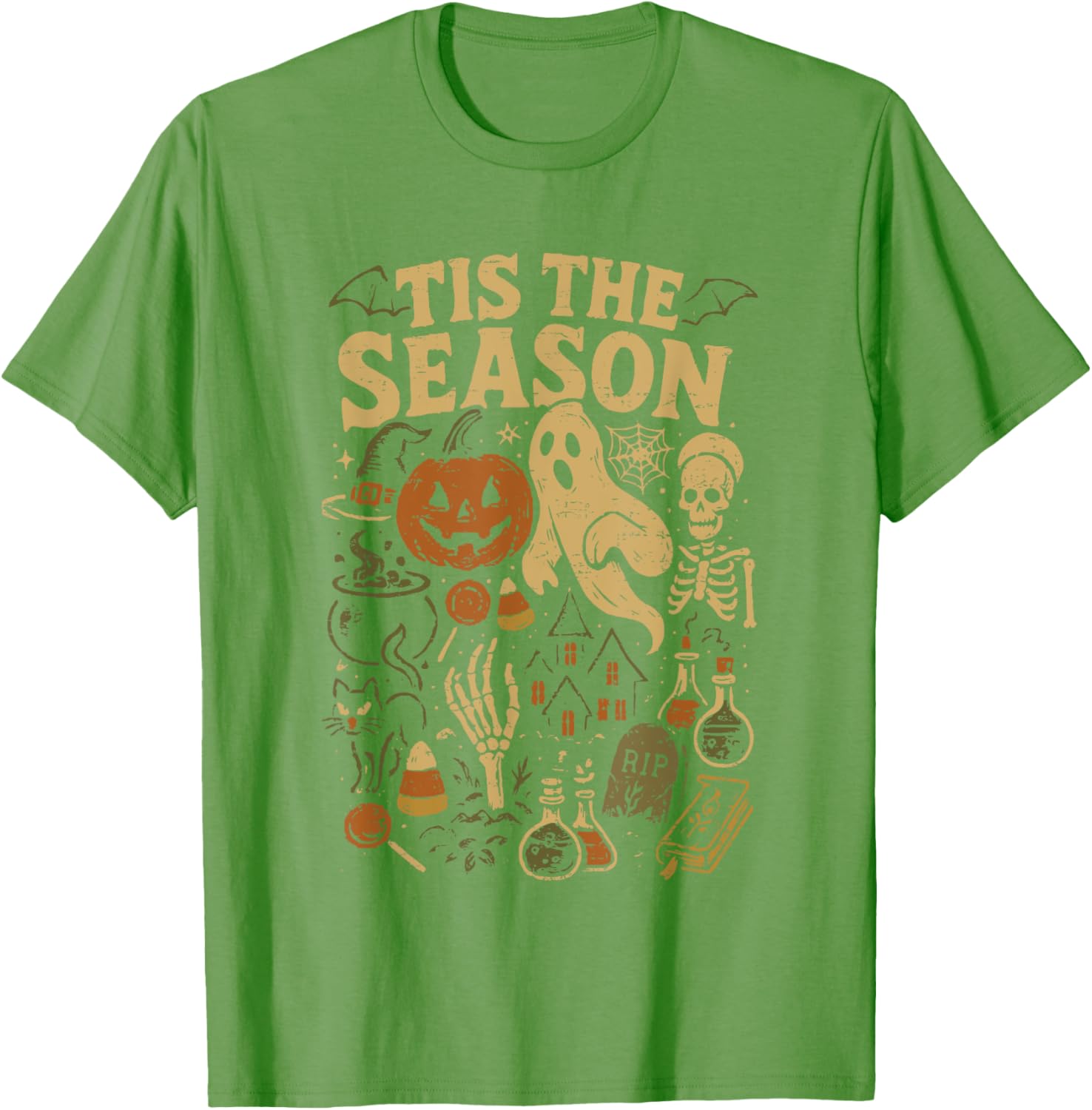 Spooky Season Pumpkin Witch Halloween Vibes T-Shirt for Festive Fun - 5