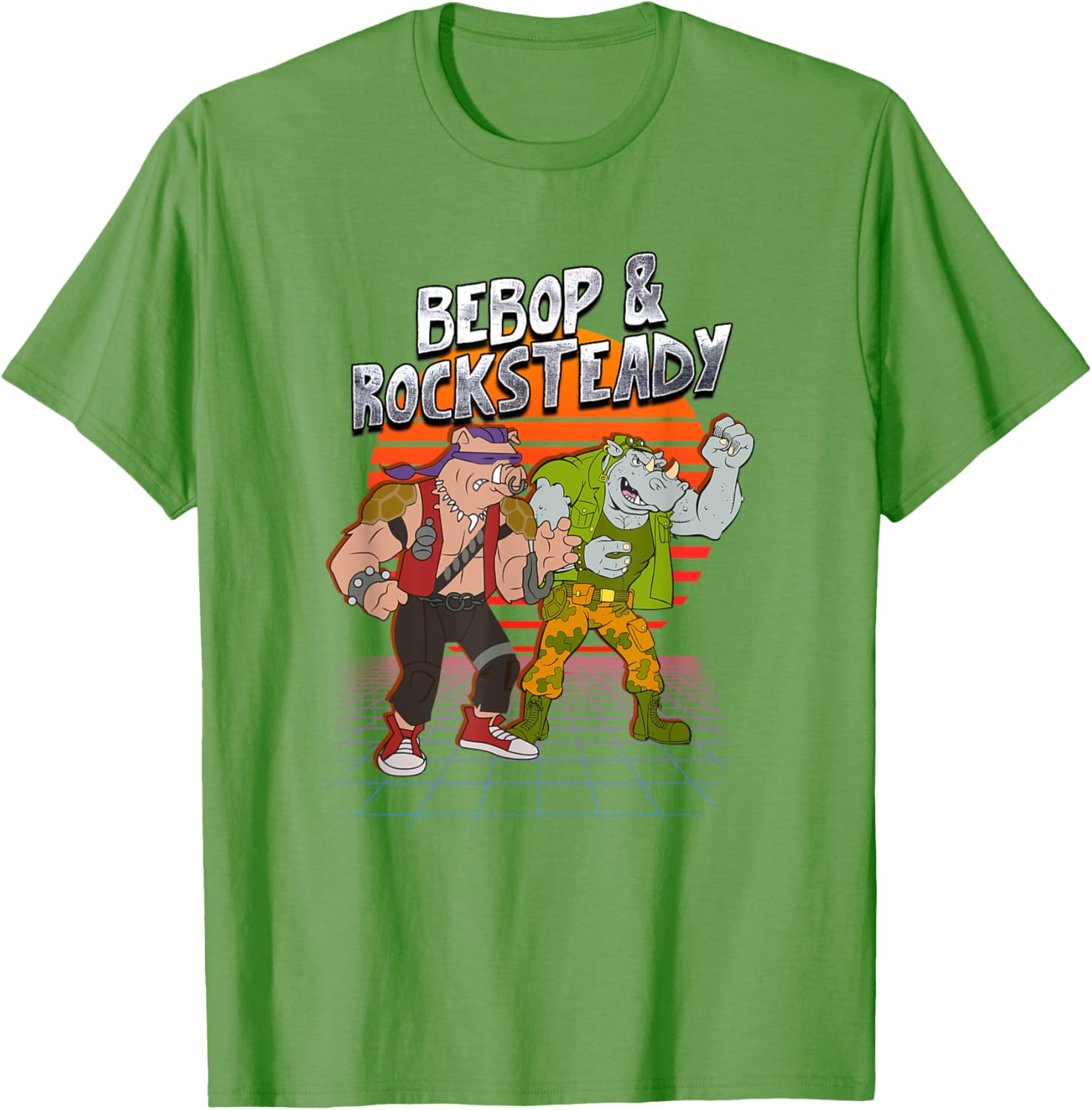 Mademark x TMNT Bebop and Rocksteady Retro Style T-Shirt for Fun Fashion - 4