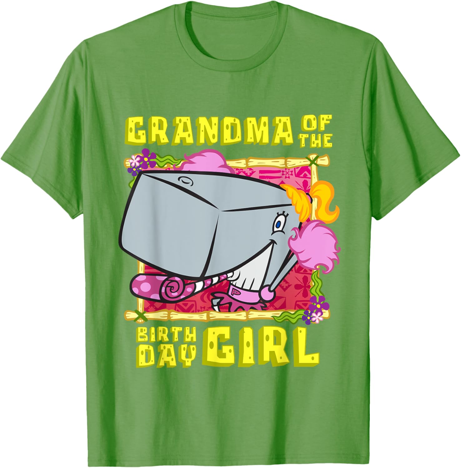 SpongeBob Pearl Grandma T-Shirt for Birthday Girls - Fun Grandmother Gift - 12