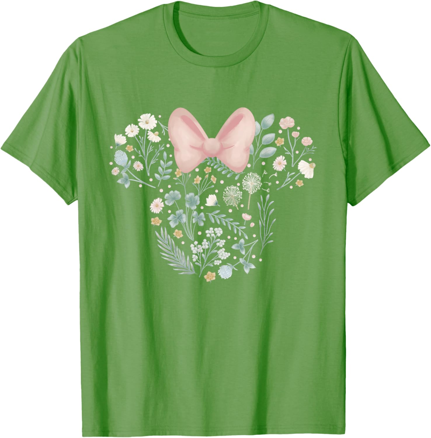 Disney Minnie Mouse Spring Flowers T-Shirt for Stylish Kids and Adults - 13