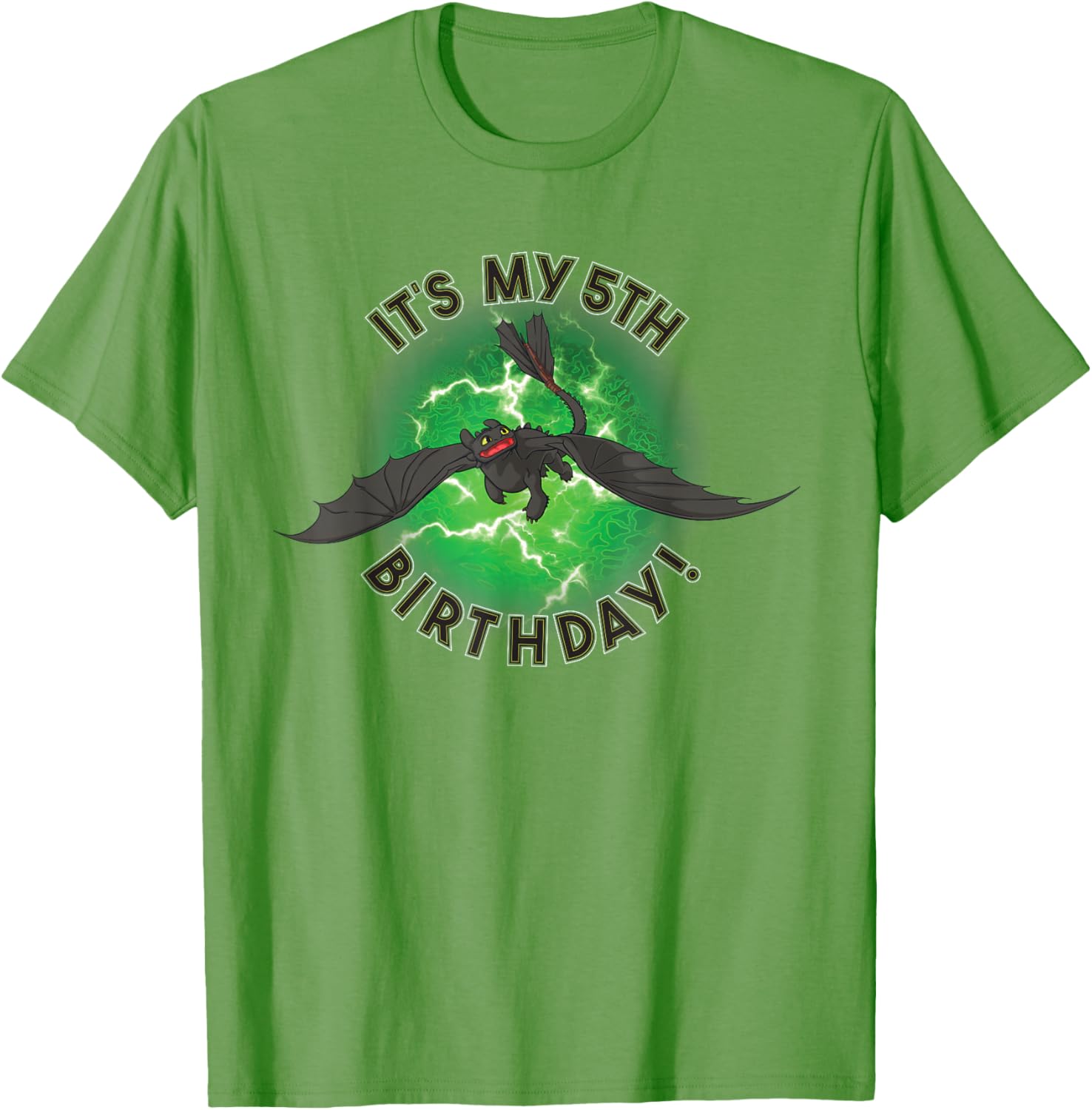 How to Train Your Dragon 3 5th Birthday T-Shirt for Kids Fun Gift - 9