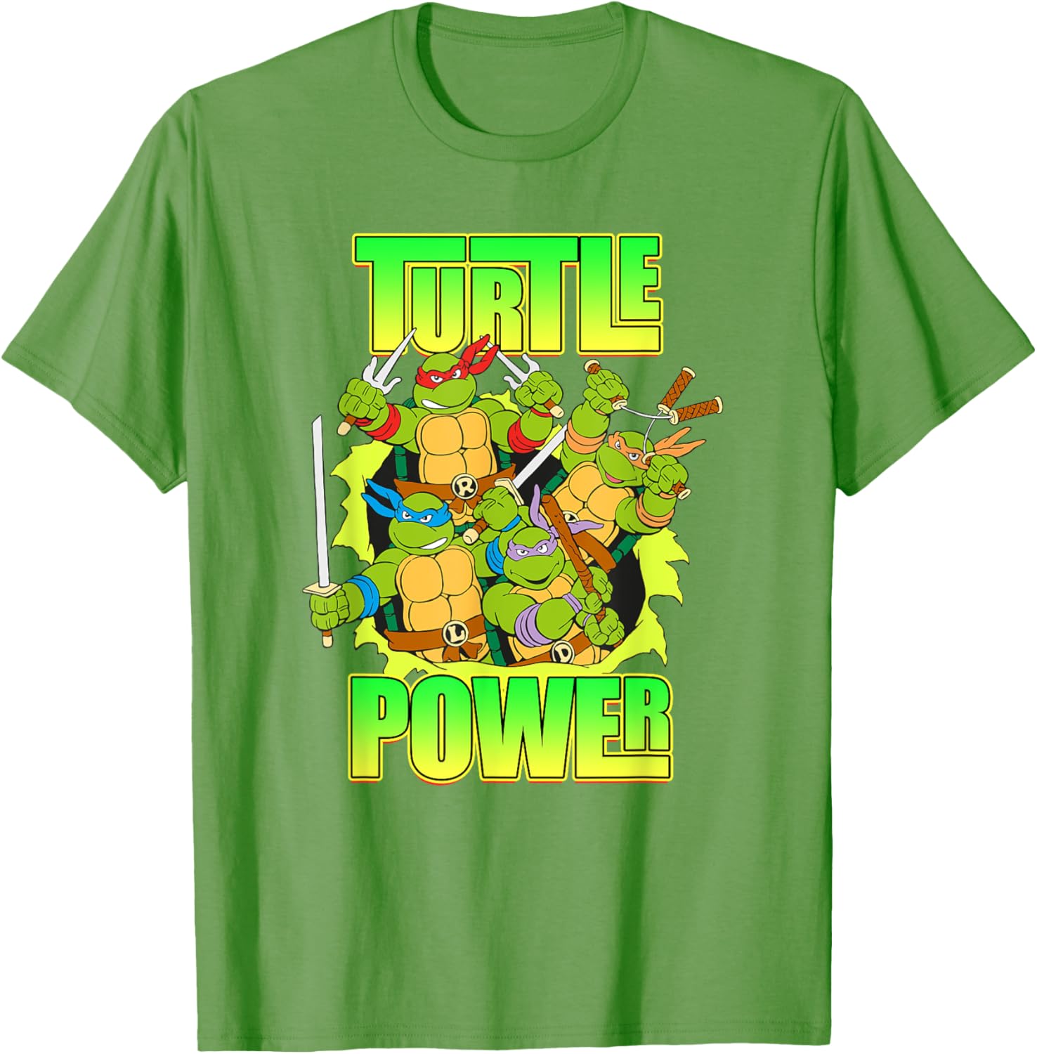 Mademark Teenage Mutant Ninja Turtles Retro Turtle Power T-Shirt - 3