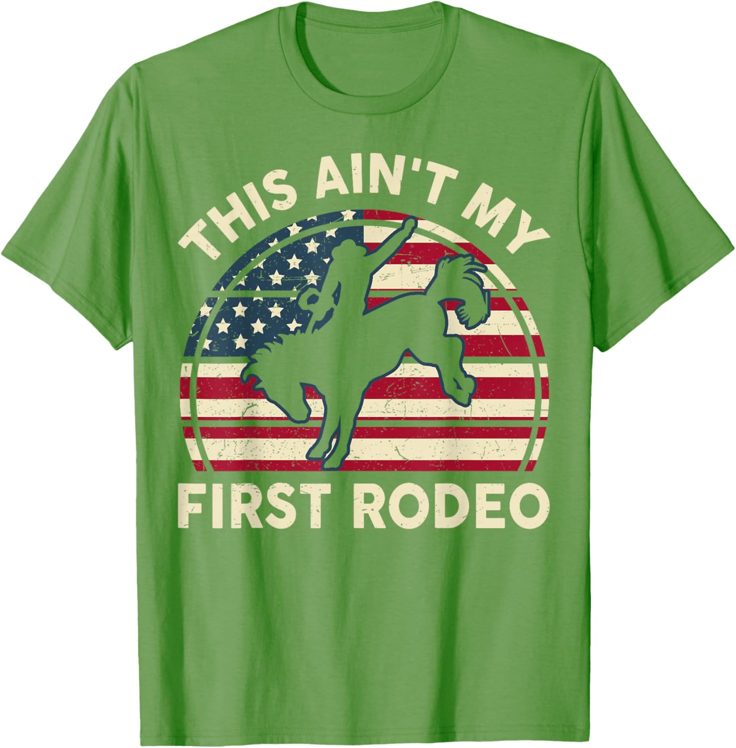 Funny Cowboy Western This Ain't My First Rodeo Horse Riding T-Shirt - 16