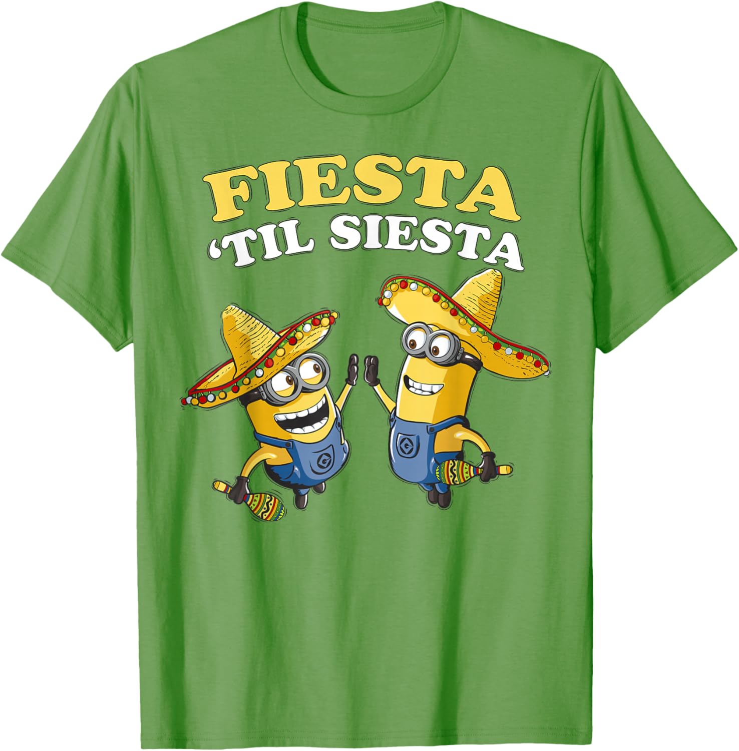 Despicable Me Minions Fiesta Til Siesta Fun Graphic T-Shirt for Fans - 8