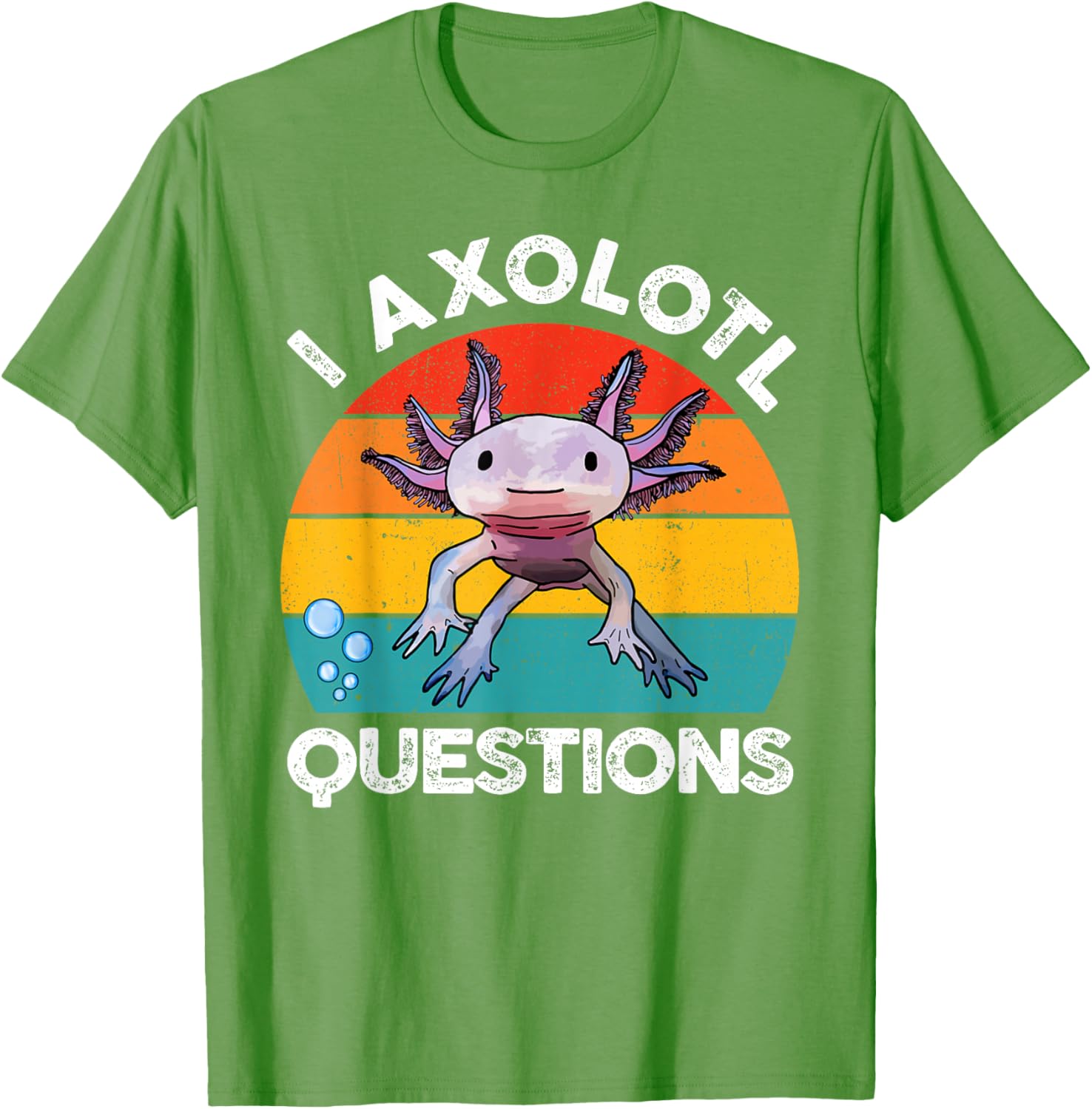 Cute Axolotl Questions Graphic Kids T-Shirt Fun and Stylish Gift for Kids - 16