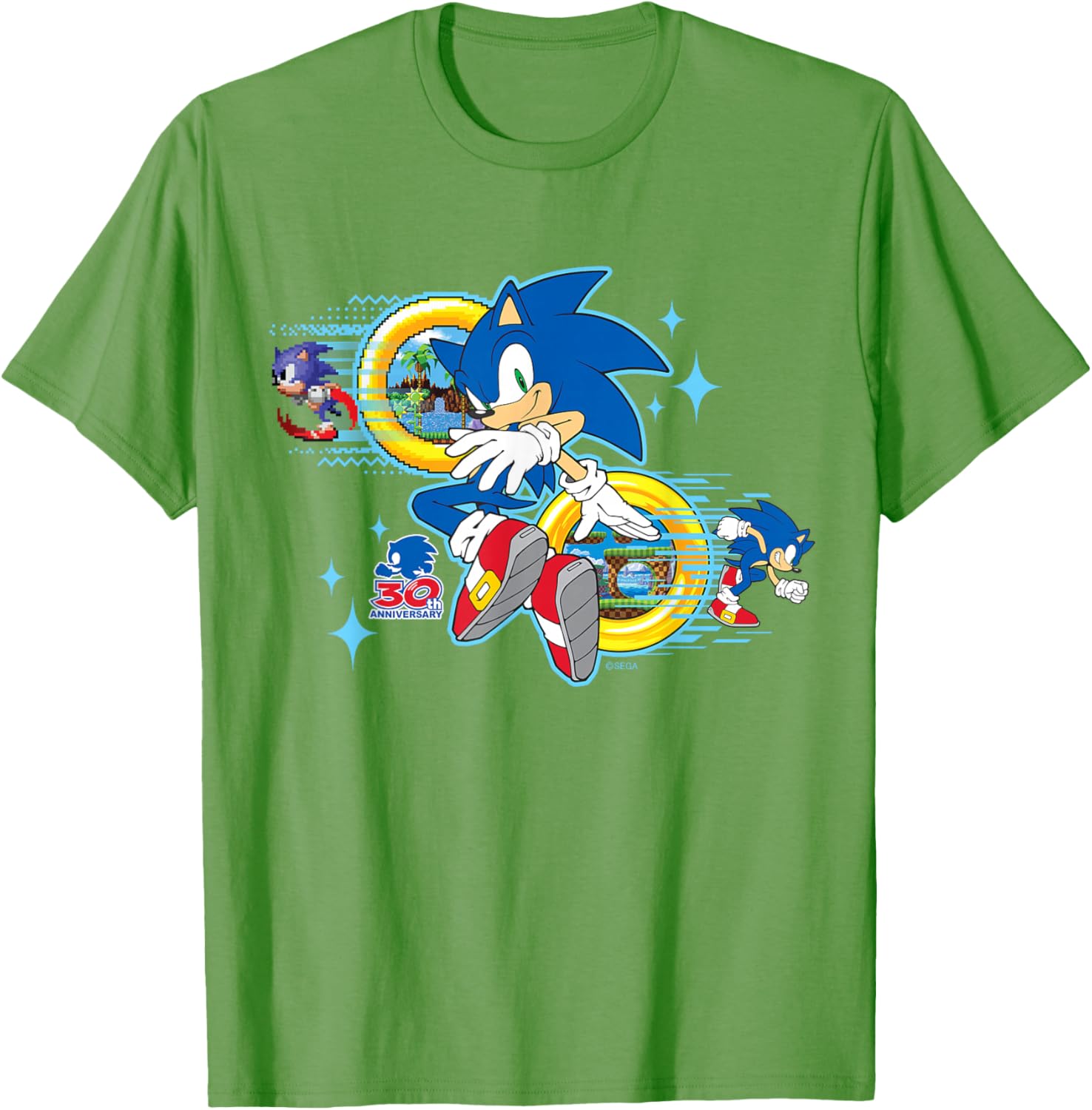 Sonic the Hedgehog 30th Anniversary Short Sleeve Tee for Fans - 24