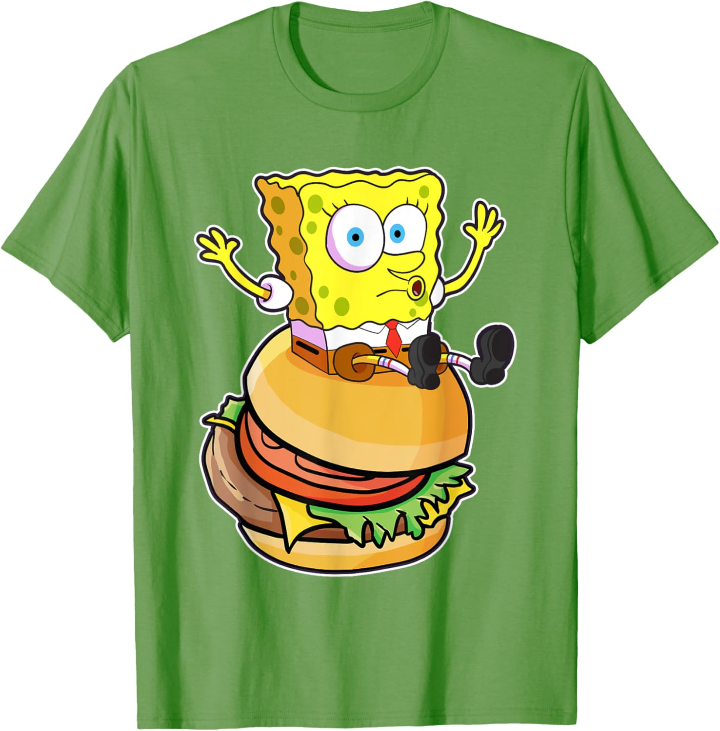 Mademark x SpongeBob SquarePants Burger T-Shirt Fun and Stylish Wear - 13