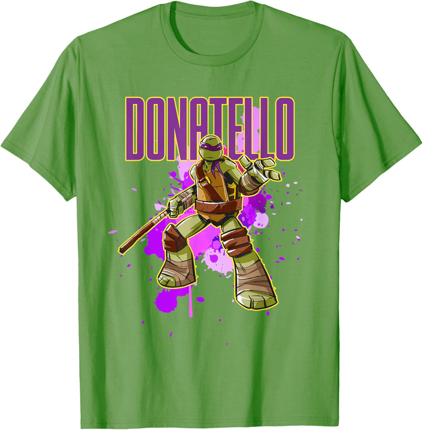 Mademark Teenage Mutant Ninja Turtles Donatello Purple Splatter T-Shirt - 13