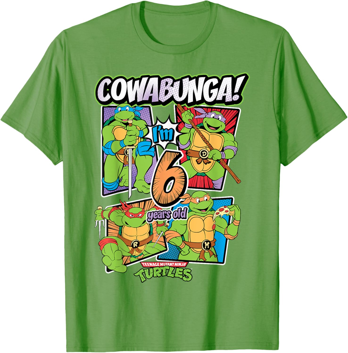 Mademark Teenage Mutant Ninja Turtles T-Shirt for 6 Year Olds Cowabunga - 8