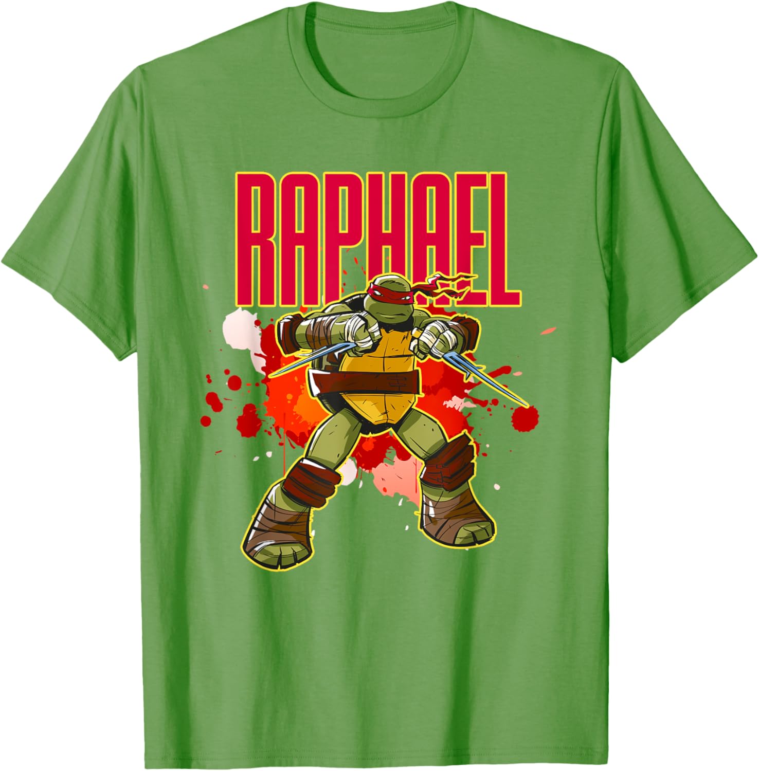 Mademark Teenage Mutant Ninja Turtles Raphael Red Splatter T-Shirt - 13