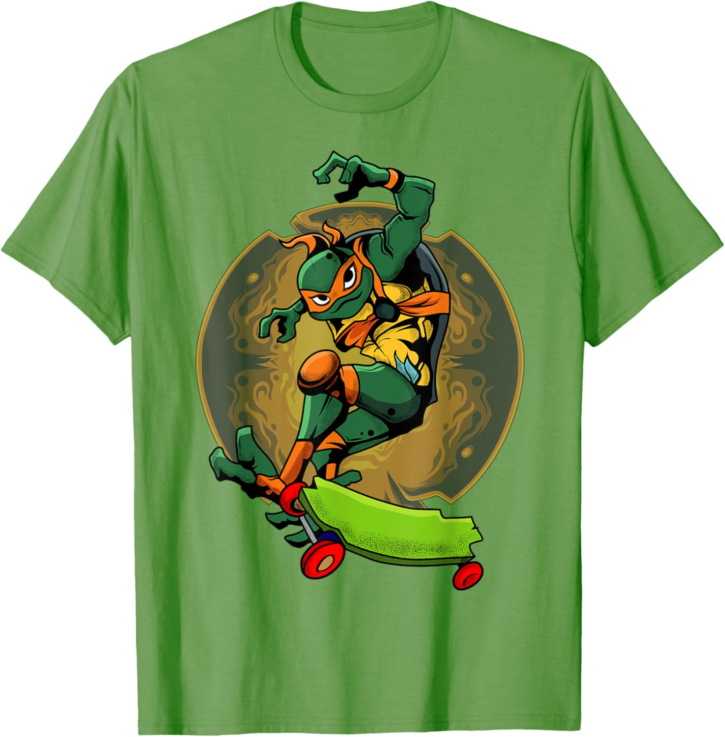Mademark Teenage Mutant Ninja Turtles Mikey Skateboard T-Shirt for Kids - 4