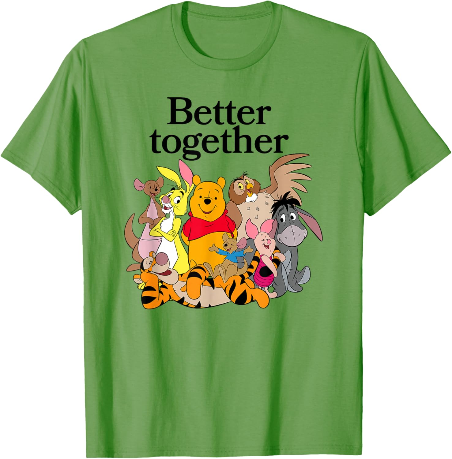 Winnie the Pooh Better Together Friends Group Shot T-Shirt for Fans - 11