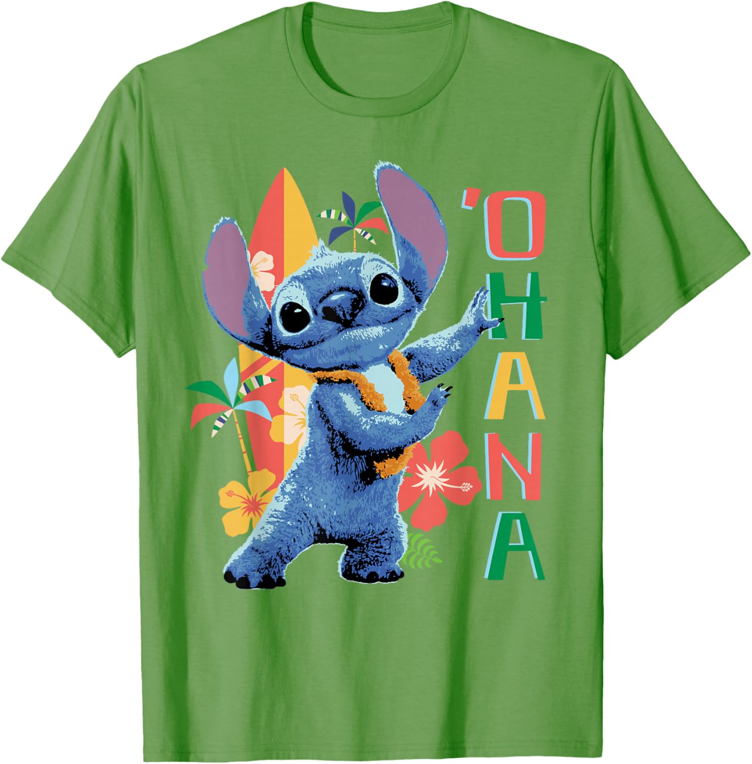 Disney Lilo & Stitch Ohana Hula Beach T-Shirt for Fun Summer Days - 10