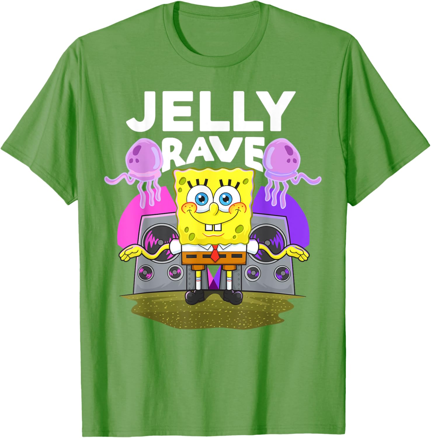 Mademark x SpongeBob SquarePants Jelly Jam Rave T-Shirt for Fun Lovers - 4