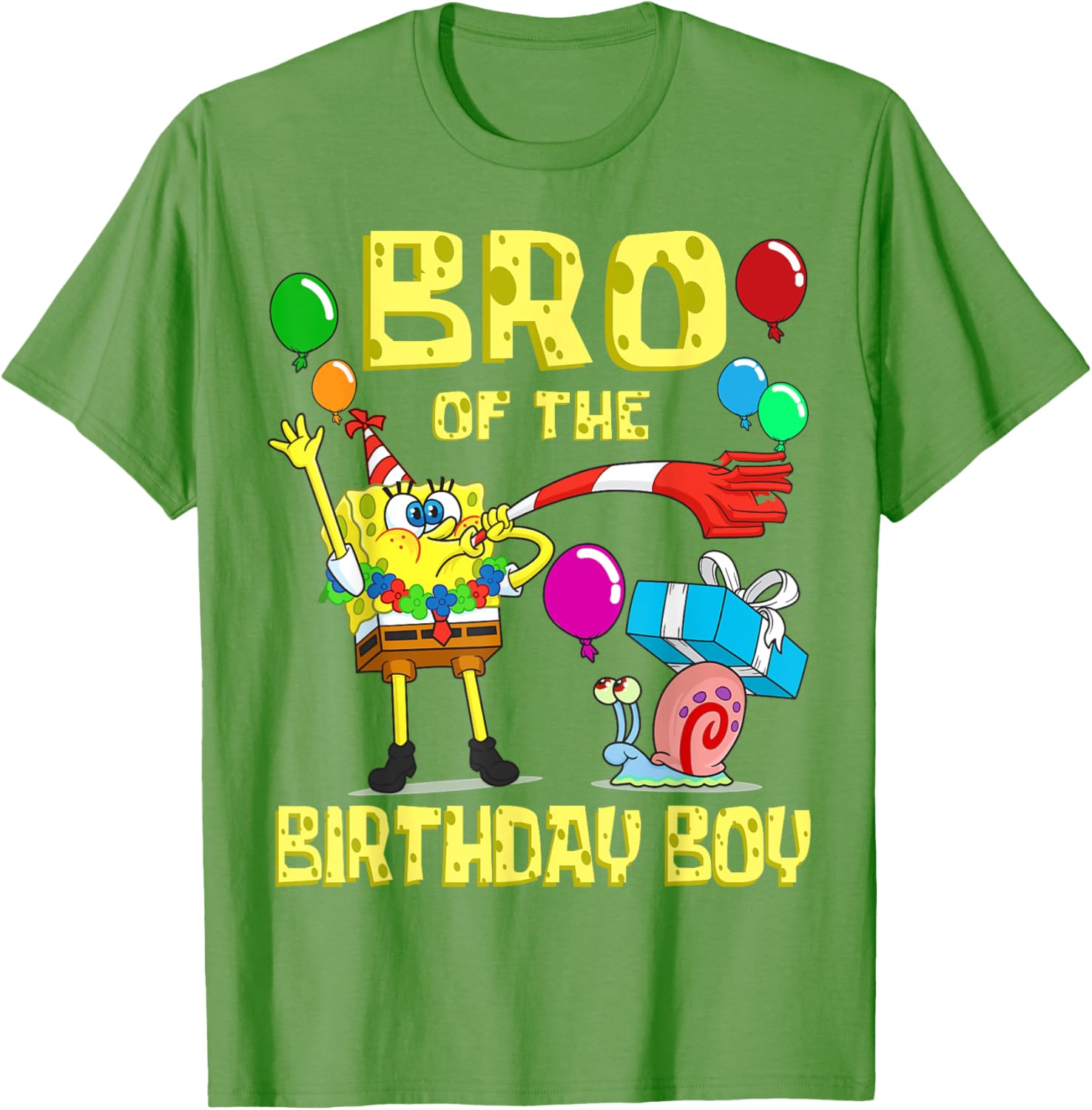 Mademark SpongeBob Brother of the Birthday Boy Theme Party T-Shirt - 7