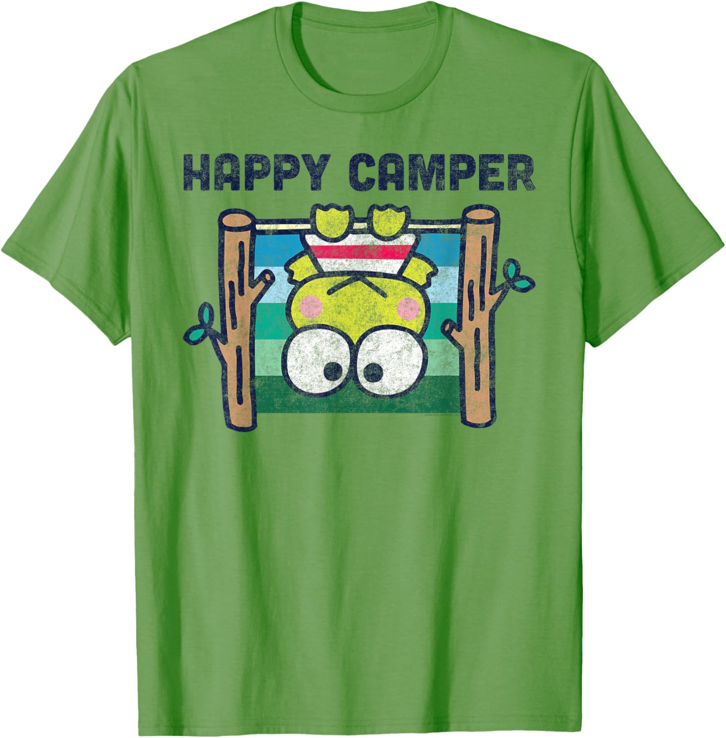 Keroppi Happy Camper T-Shirt Fun Outdoor Adventure Apparel for Kids - 5