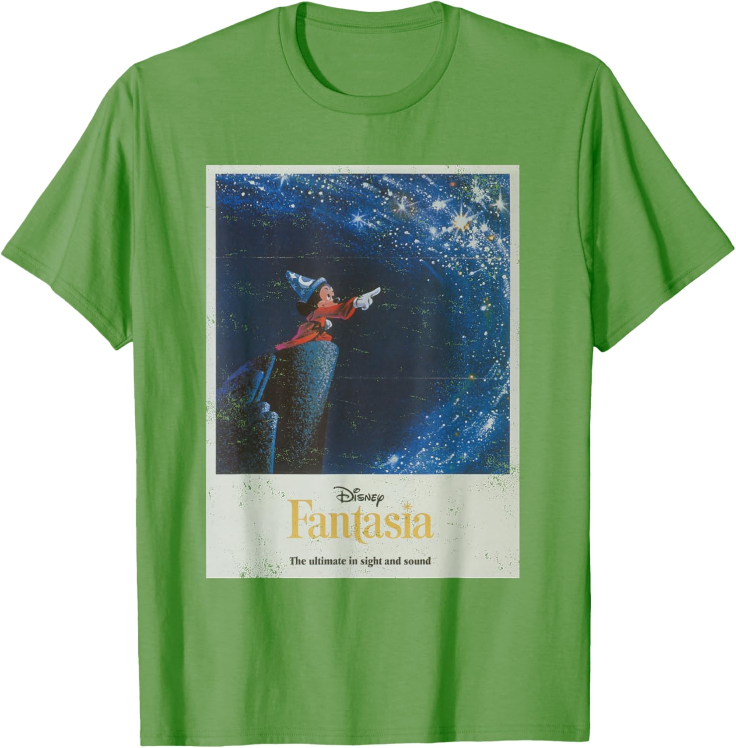 Disney Mickey Mouse Fantasia Retro Poster T-Shirt for Fans and Collectors - 8