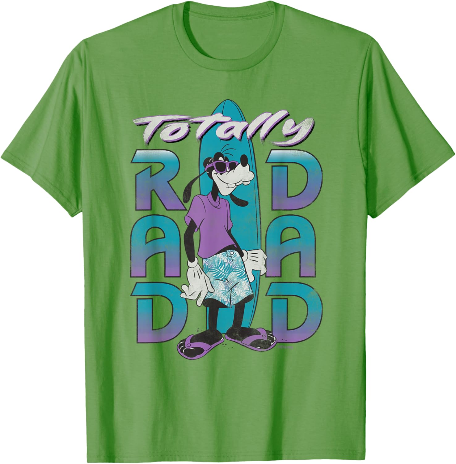 Disney Goofy Totally Rad Dad Surfing Distressed T-Shirt for Father's Day - 27