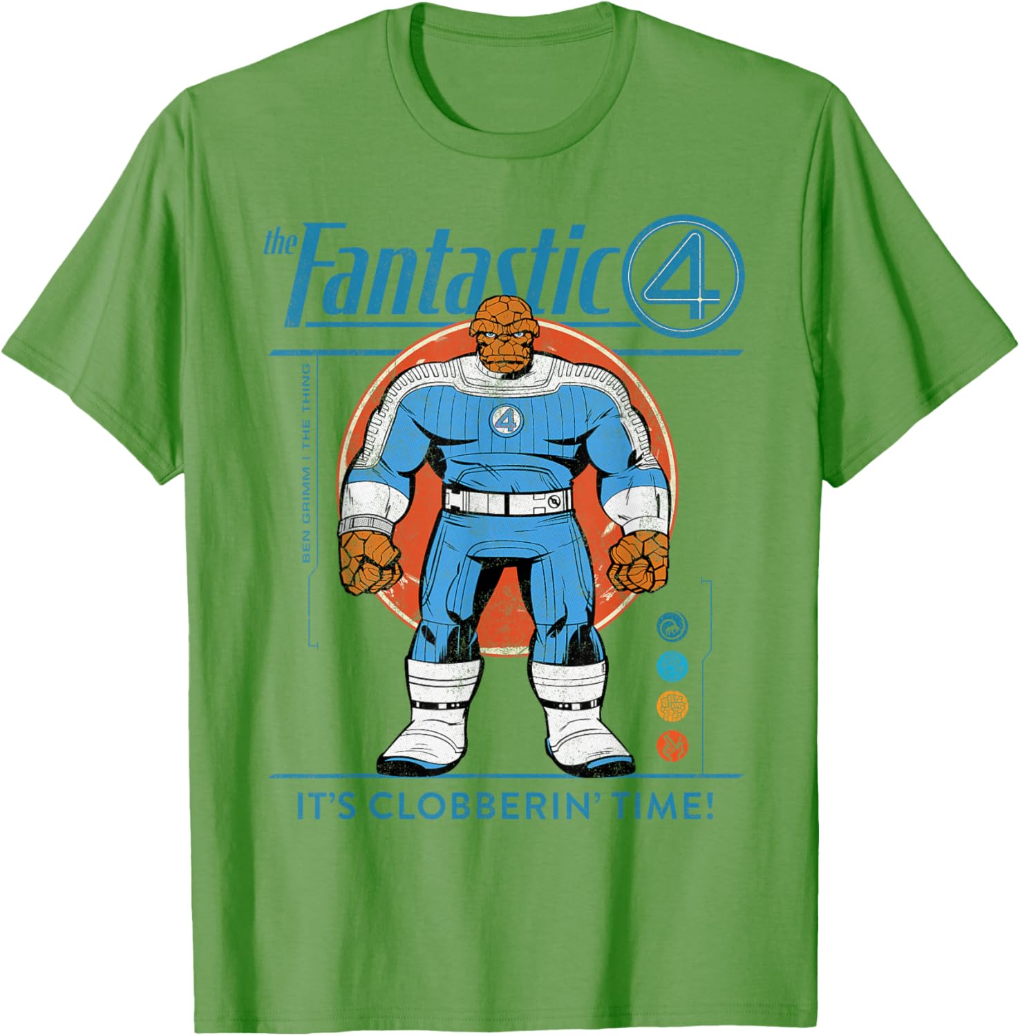 Marvel Fantastic Four The Thing Retro T-Shirt for Fans of Classic Comics - 2