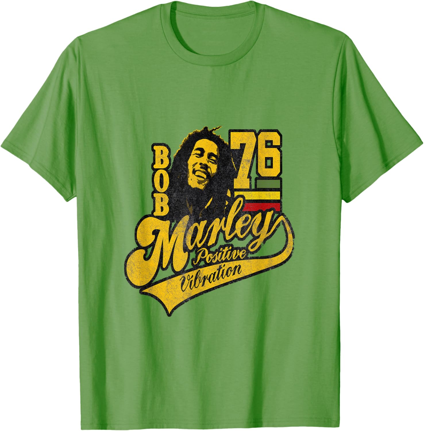 Bob Marley Positive Vibrations Soccer T-Shirt for Music and Sports Fans - 4