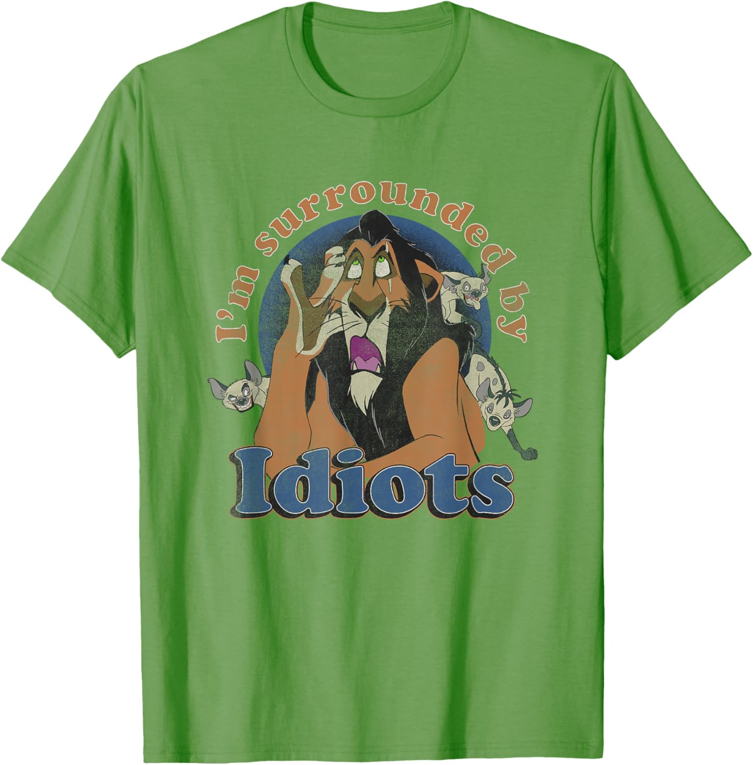 Disney The Lion King Scar Surrounded By Idiots Retro T-Shirt - 12