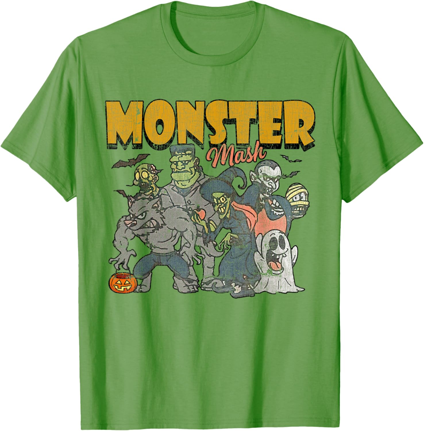 Funny Vintage Ghost Halloween T-Shirt - Monster Mash Design for Spooky Fun - 1