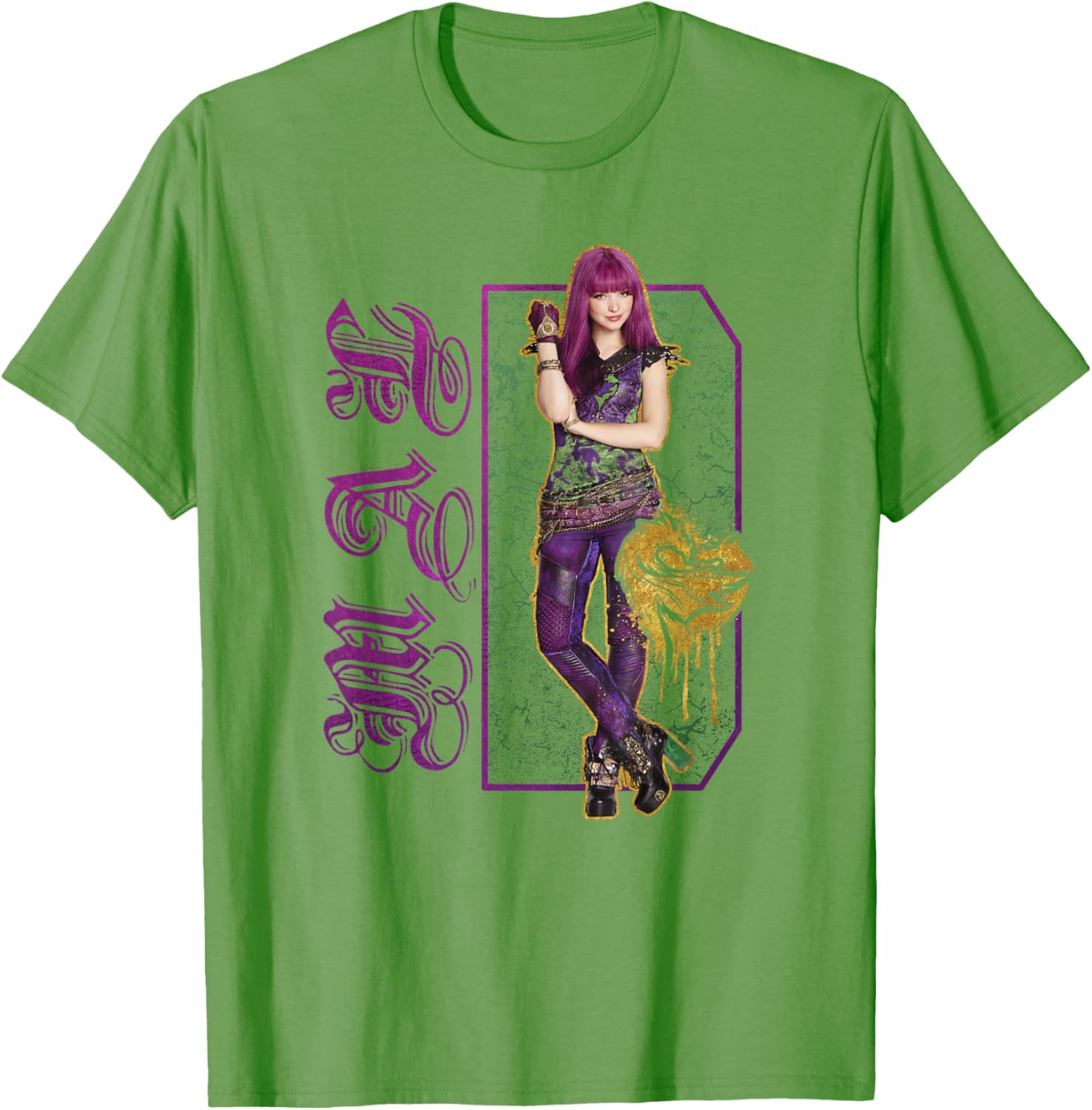 Disney Descendants 2 Mal Paint Drip T-Shirt for Kids and Teens - 1