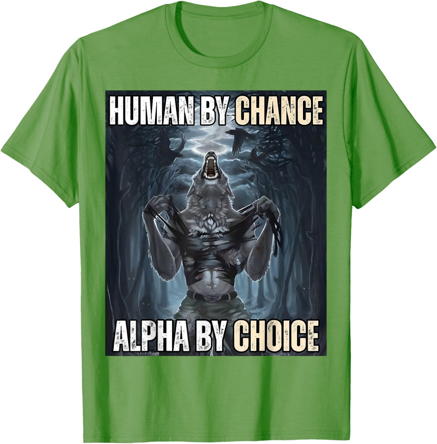 Funny Alpha Wolf Meme T-Shirt for Cool and Unique Style Fans - 27