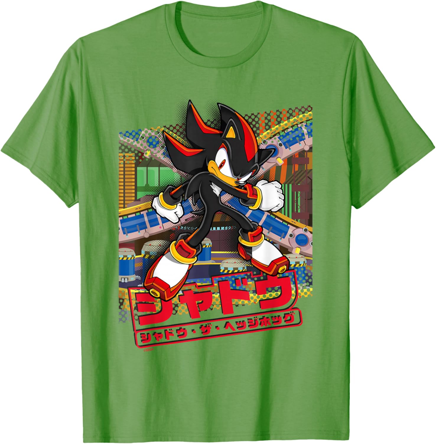 Sonic the Hedgehog Shadow T-Shirt Japanese Logo Fun Graphic Tee - 20