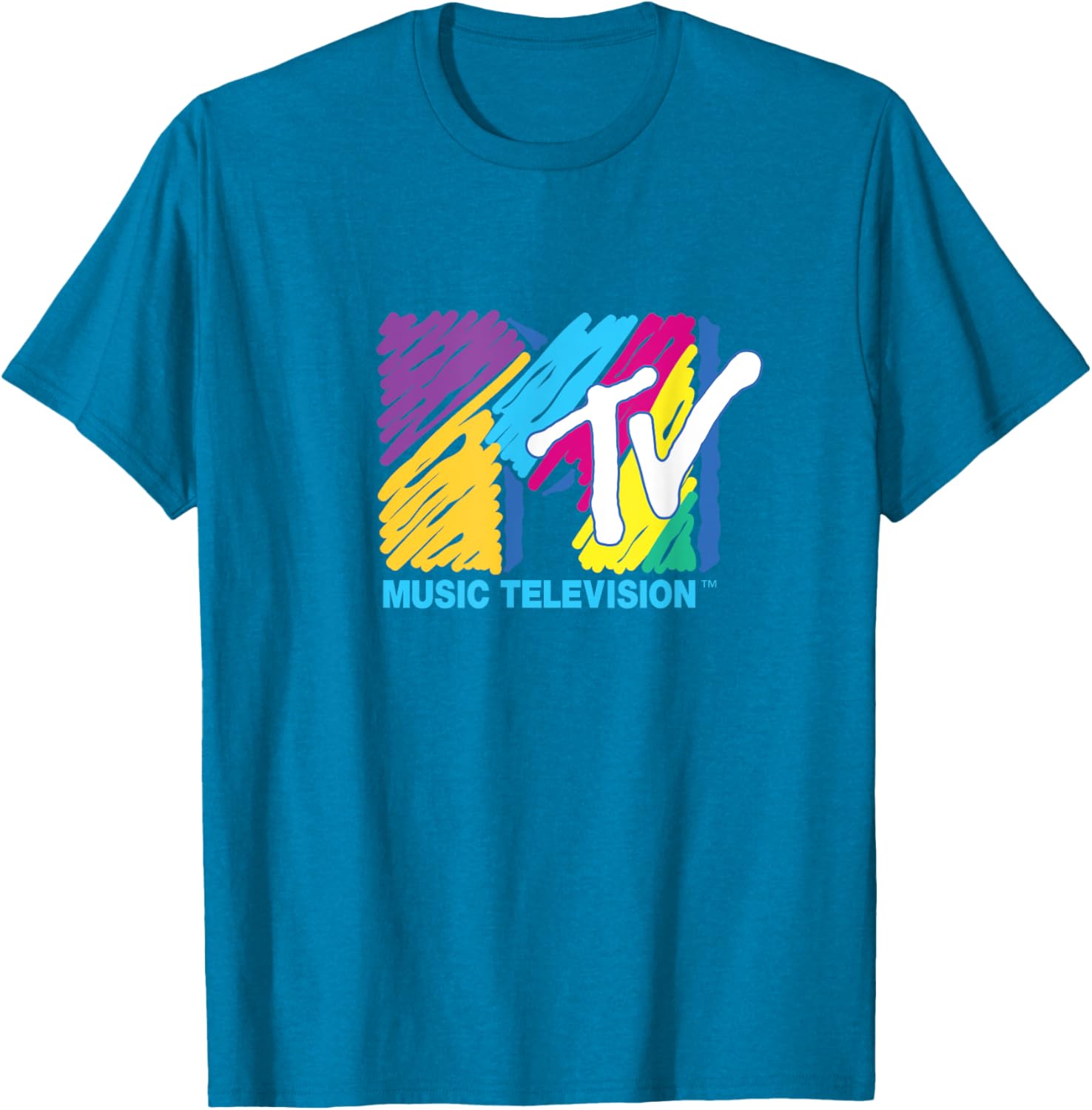 Mademark x MTV Colorful Logo Big Pen T-Shirt for Music Lovers - 8