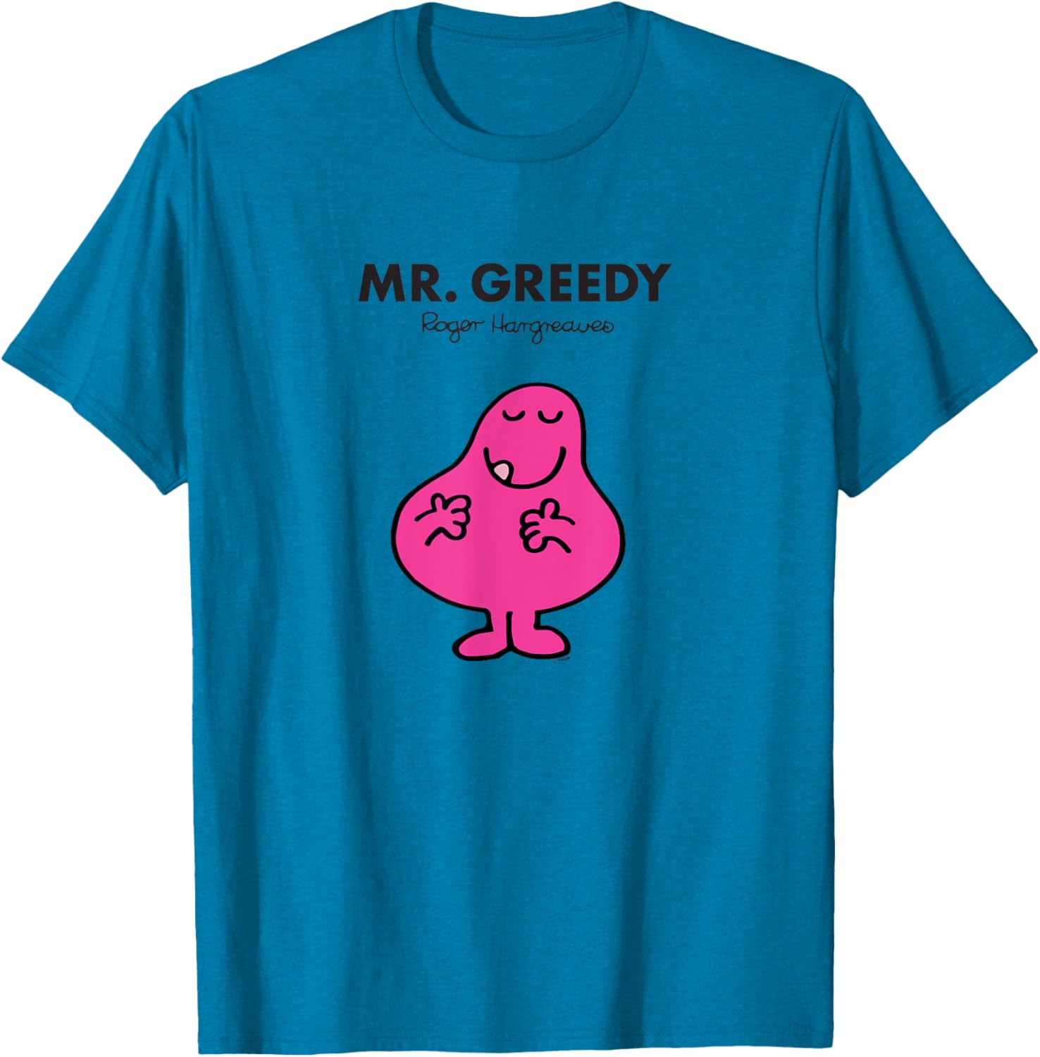 Mr Men Mr Greedy T-Shirt Fun Graphic Tee for Kids and Adults - 2