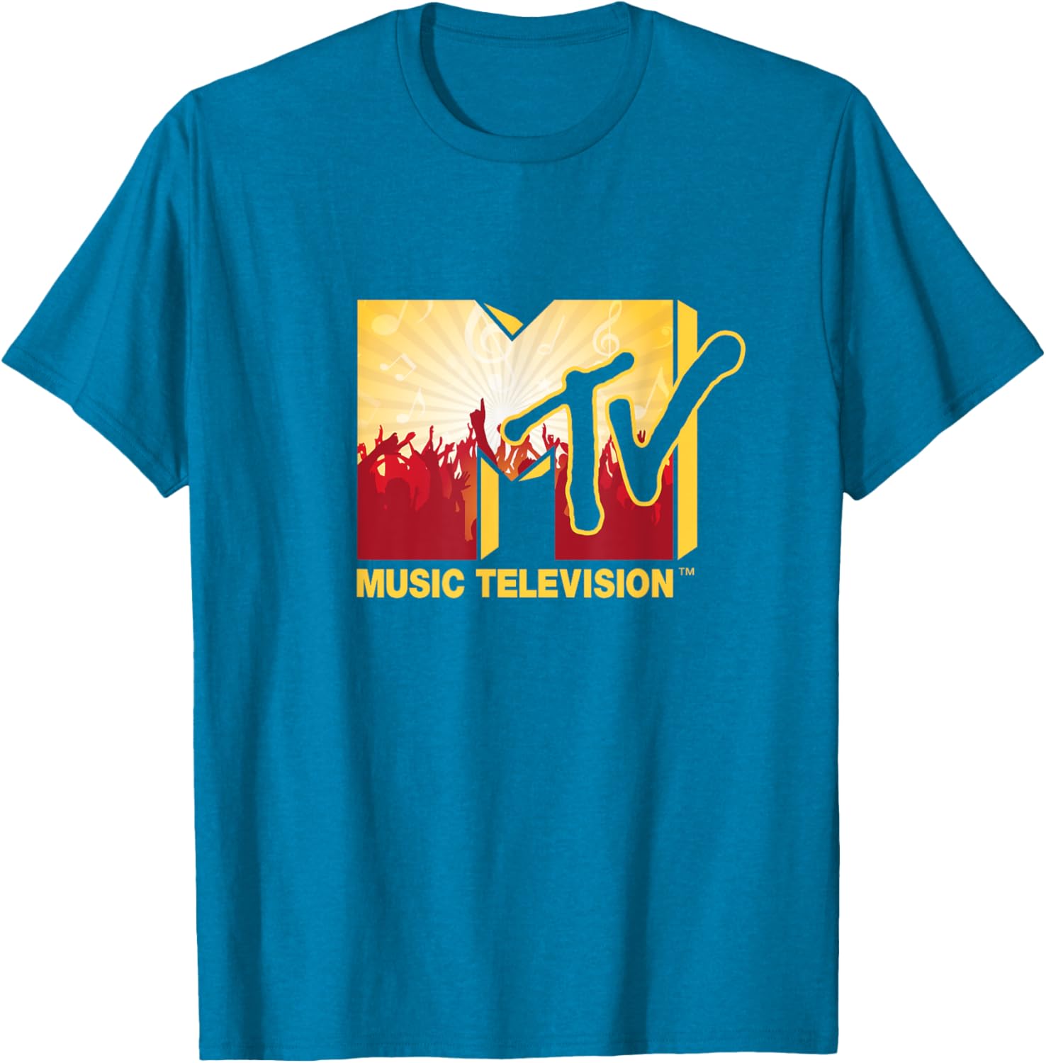 Mademark x MTV Official Logo T-Shirt with Cheerful Party Music Crowd - 18