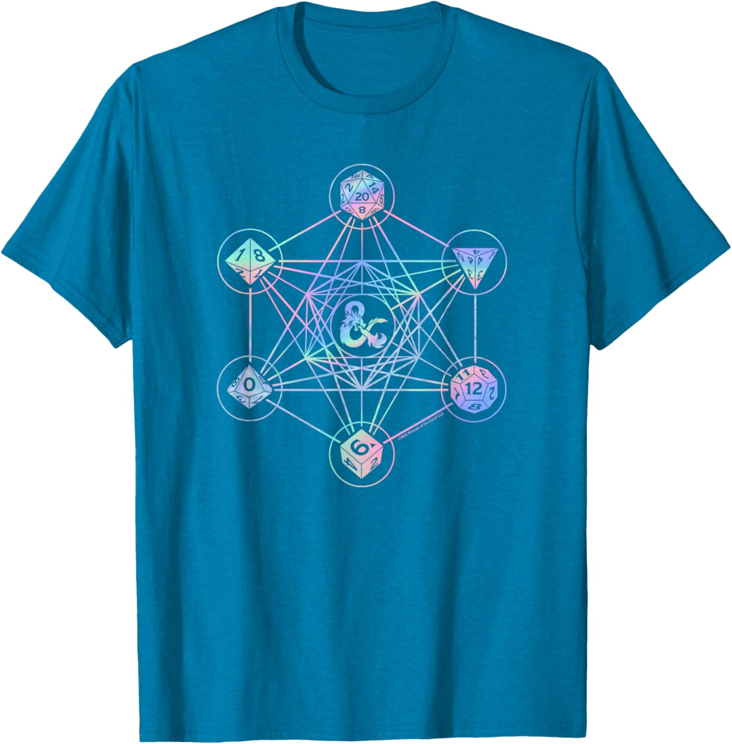 Dungeons and Dragons Geometric Hologram Logo T-Shirt for Gamers - 14