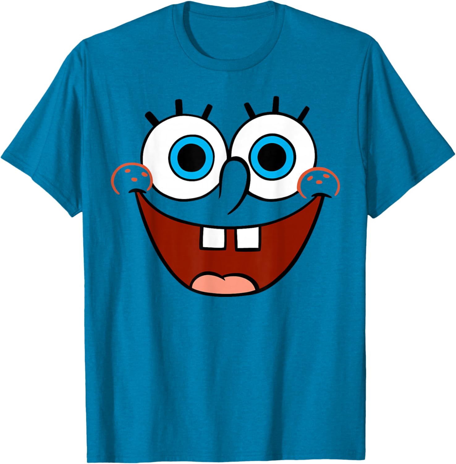 Spongebob SquarePants Fun Smiling Face Large T-Shirt for Kids and Adults - 1