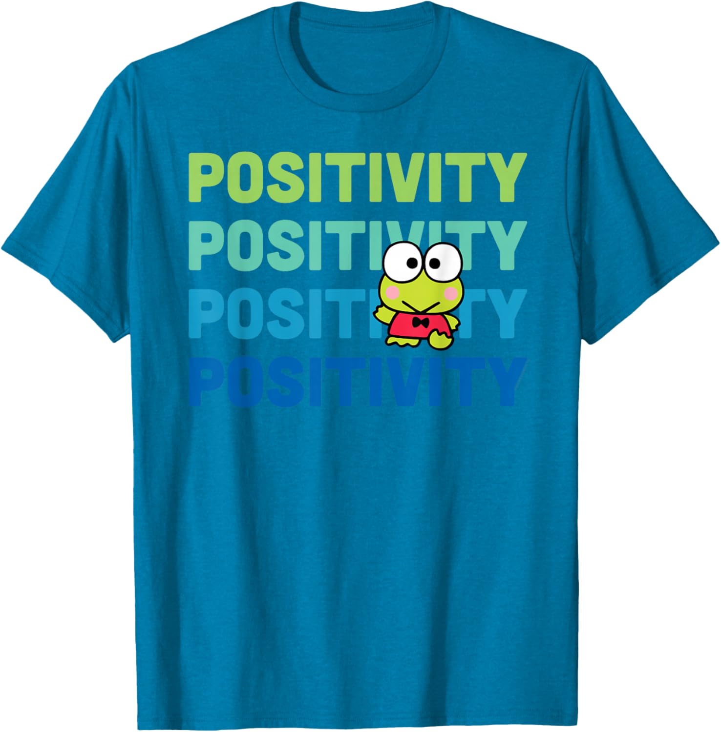 Keroppi Positivity T-Shirt - Cute Frog Design for Fun Fashion Lovers - 8