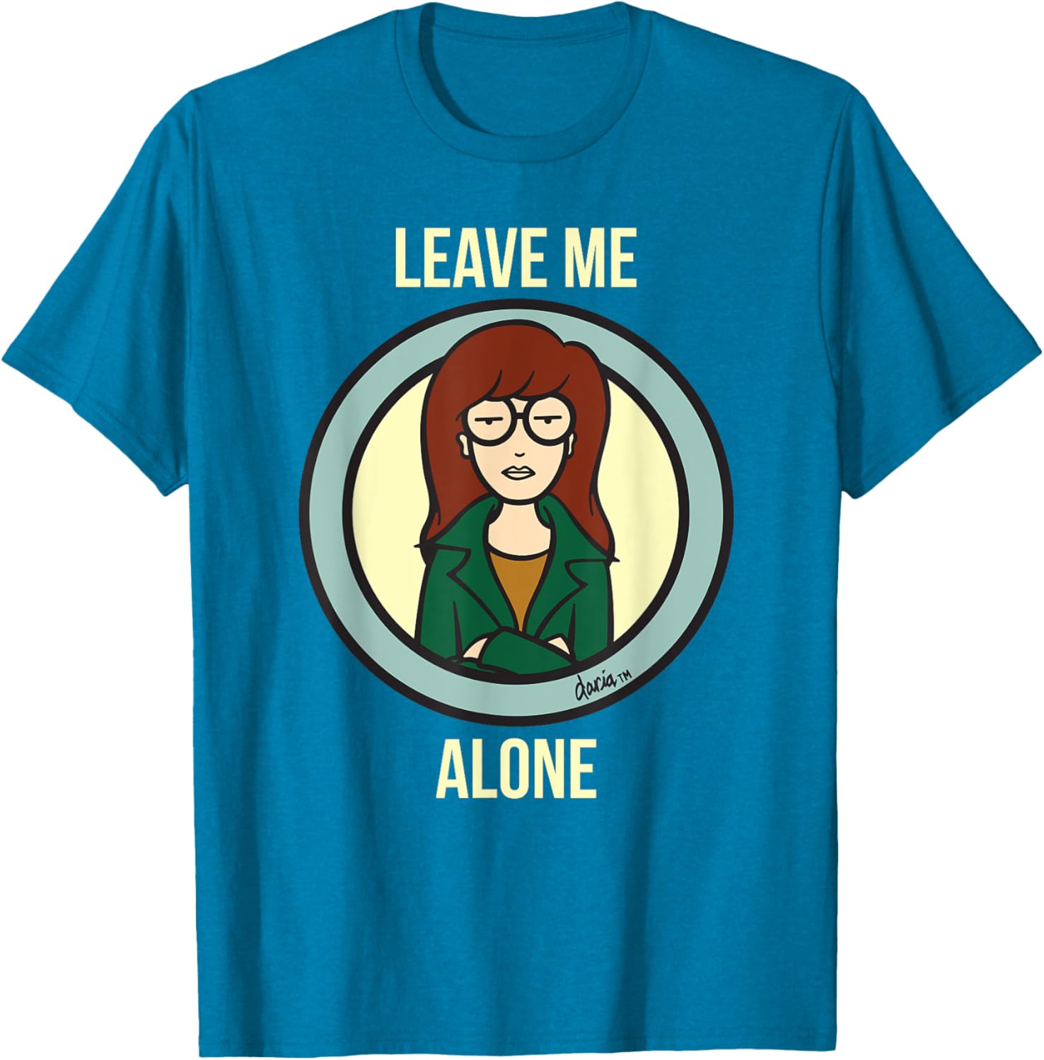 Mademark x Daria Leave Me Alone T-Shirt for Trendy Casual Wear - 7