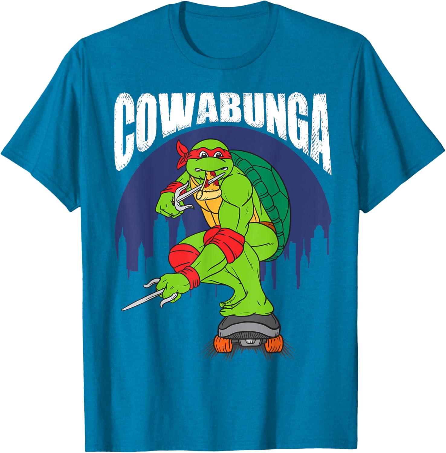 Mademark Teenage Mutant Ninja Turtles Cowabunga Raphael Pizza T-Shirt - 11