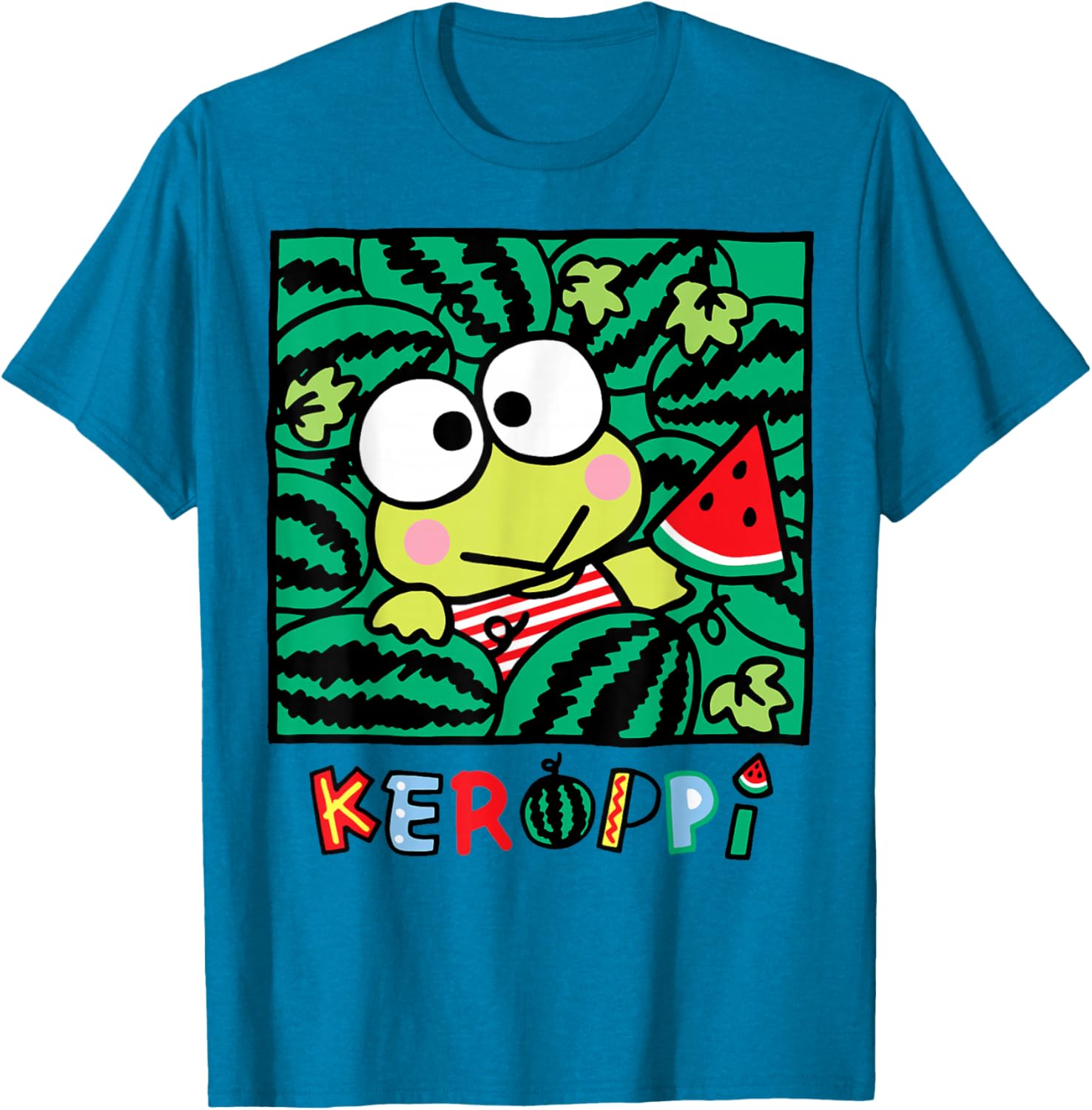 Keroppi Watermelon Summer Fun T-Shirt for Kids and Adults - 17