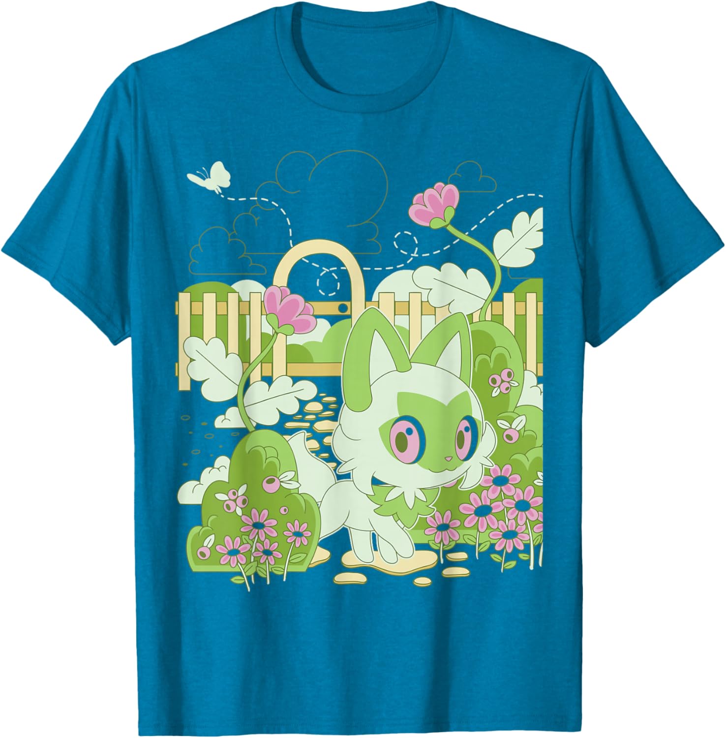 Cute Sprigatito Nature T-Shirt - Perfect for Pokémon Fans and Adventures - 5