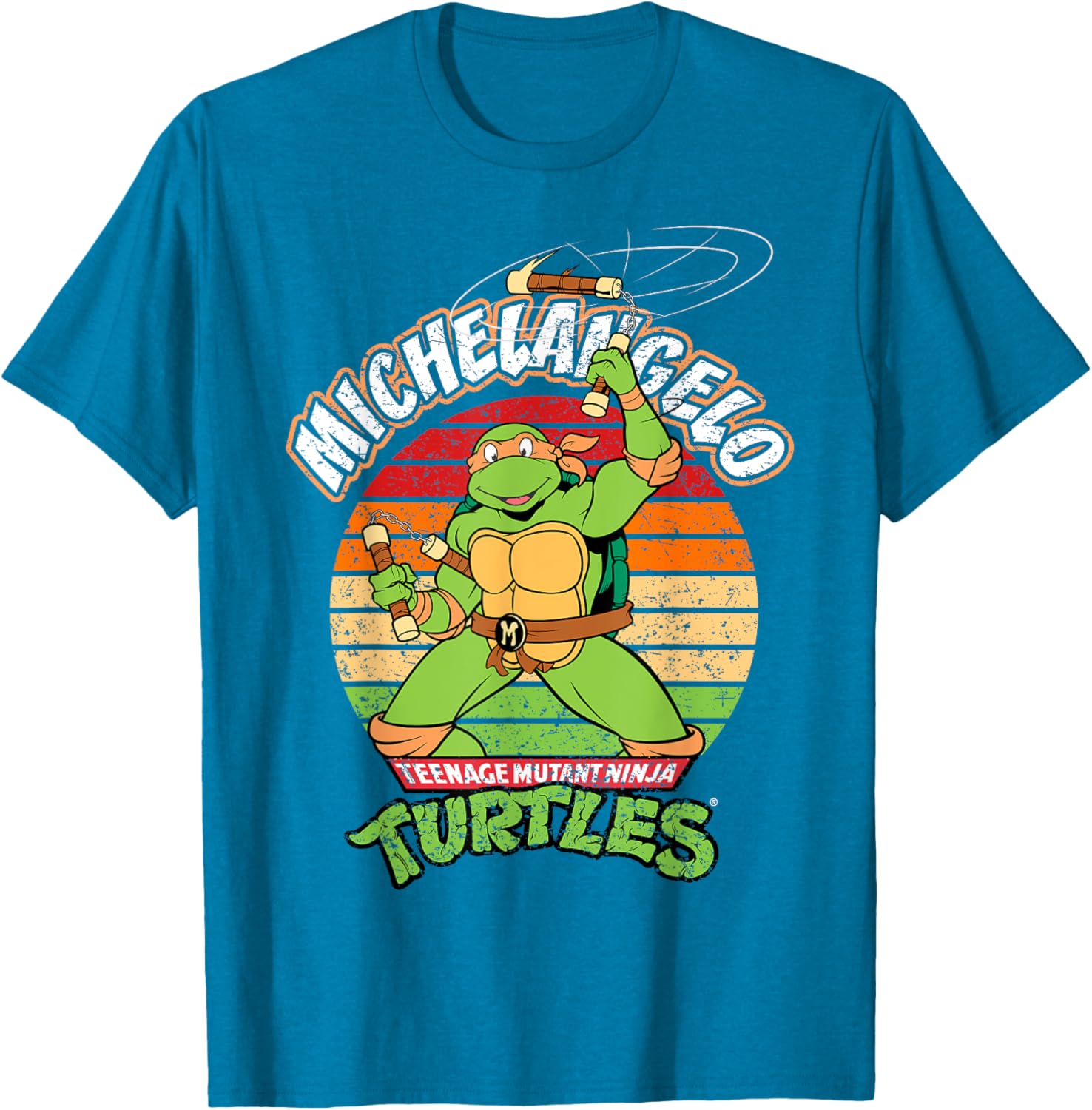 Mademark TMNT Michelangelo Ready For Action T-Shirt for Kids and Adults - 13