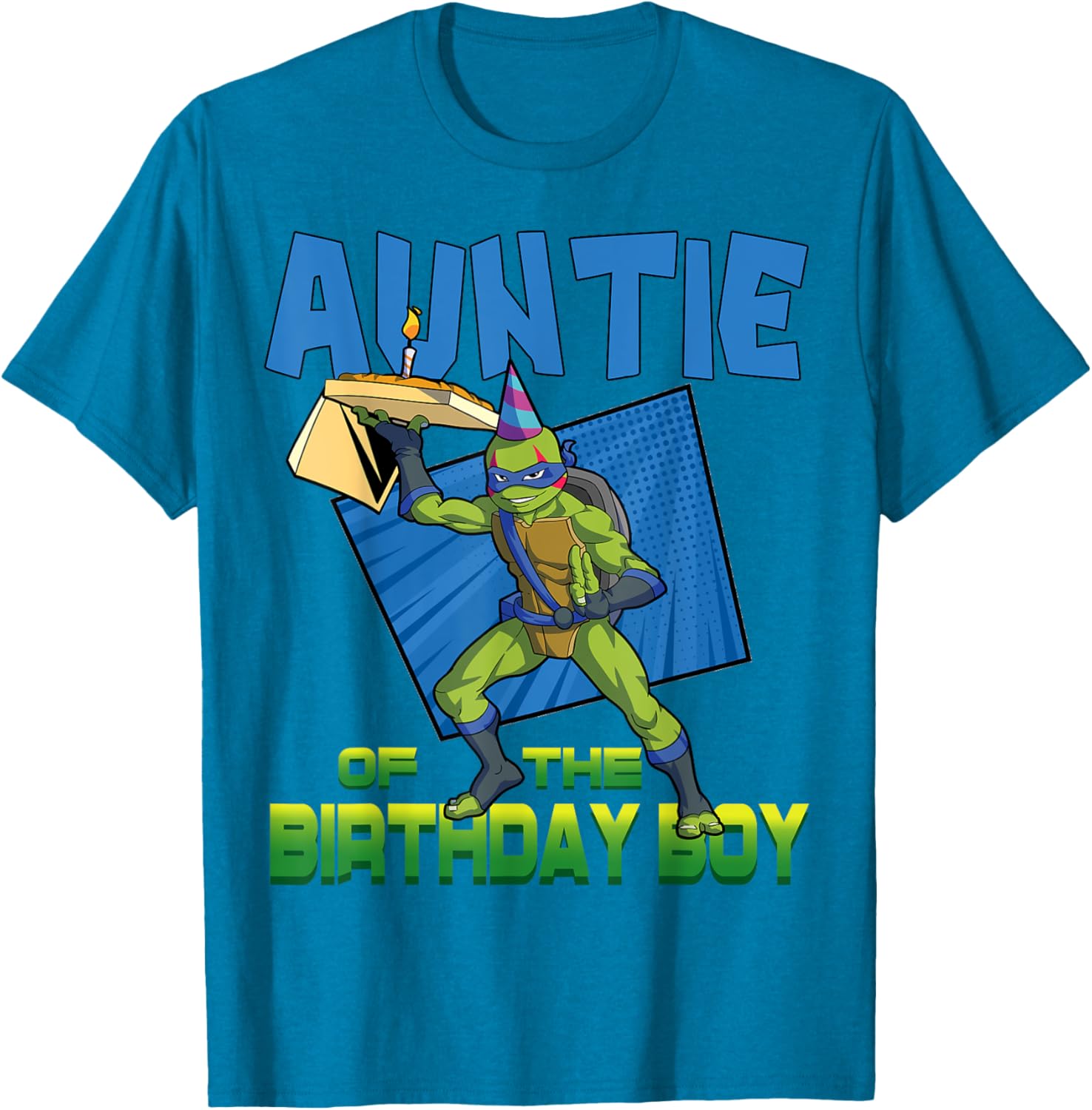 Mademark Teenage Mutant Ninja Turtles Leo Birthday Boy Pizza Party T-Shirt - 10