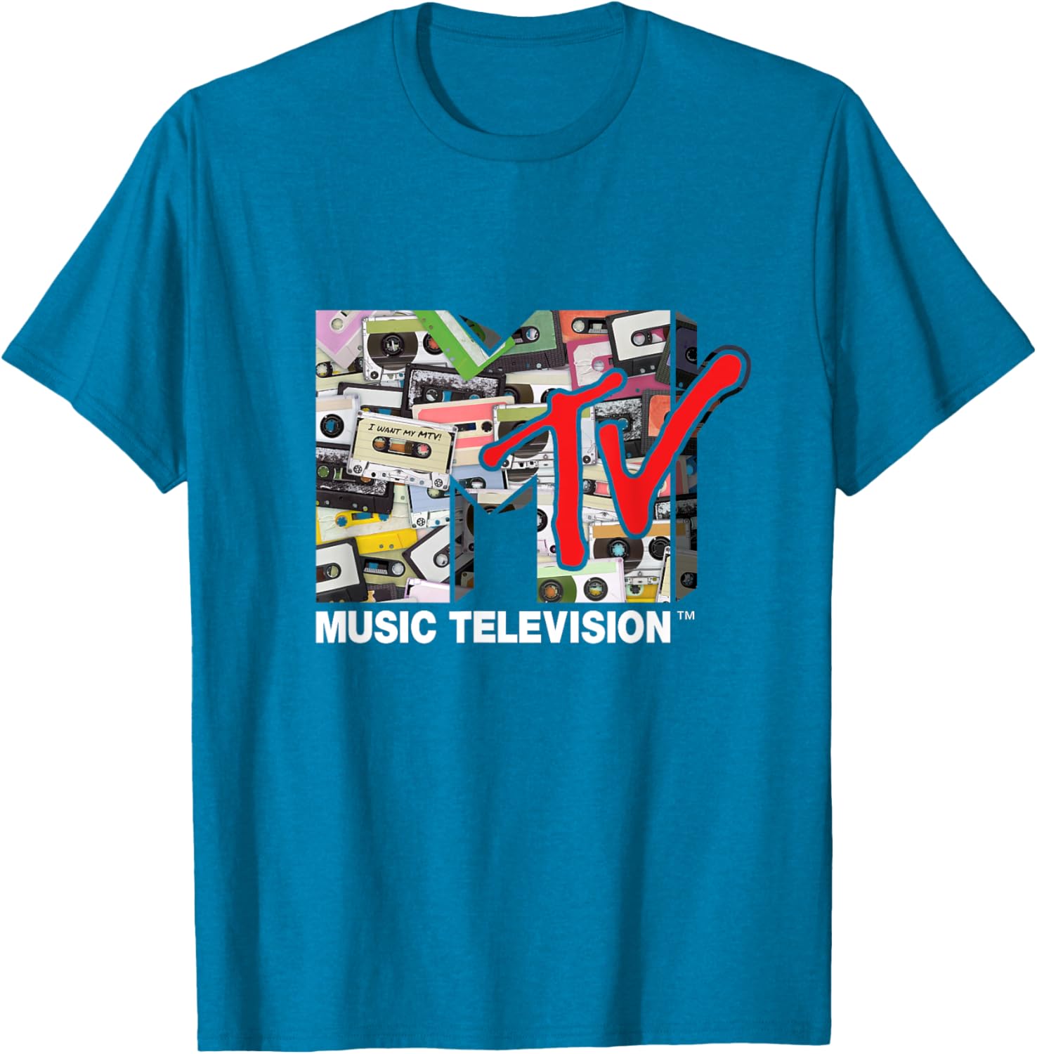 Mademark x MTV Retro 80s Cassette Tapes Remix T-Shirt for Vintage Style - 8