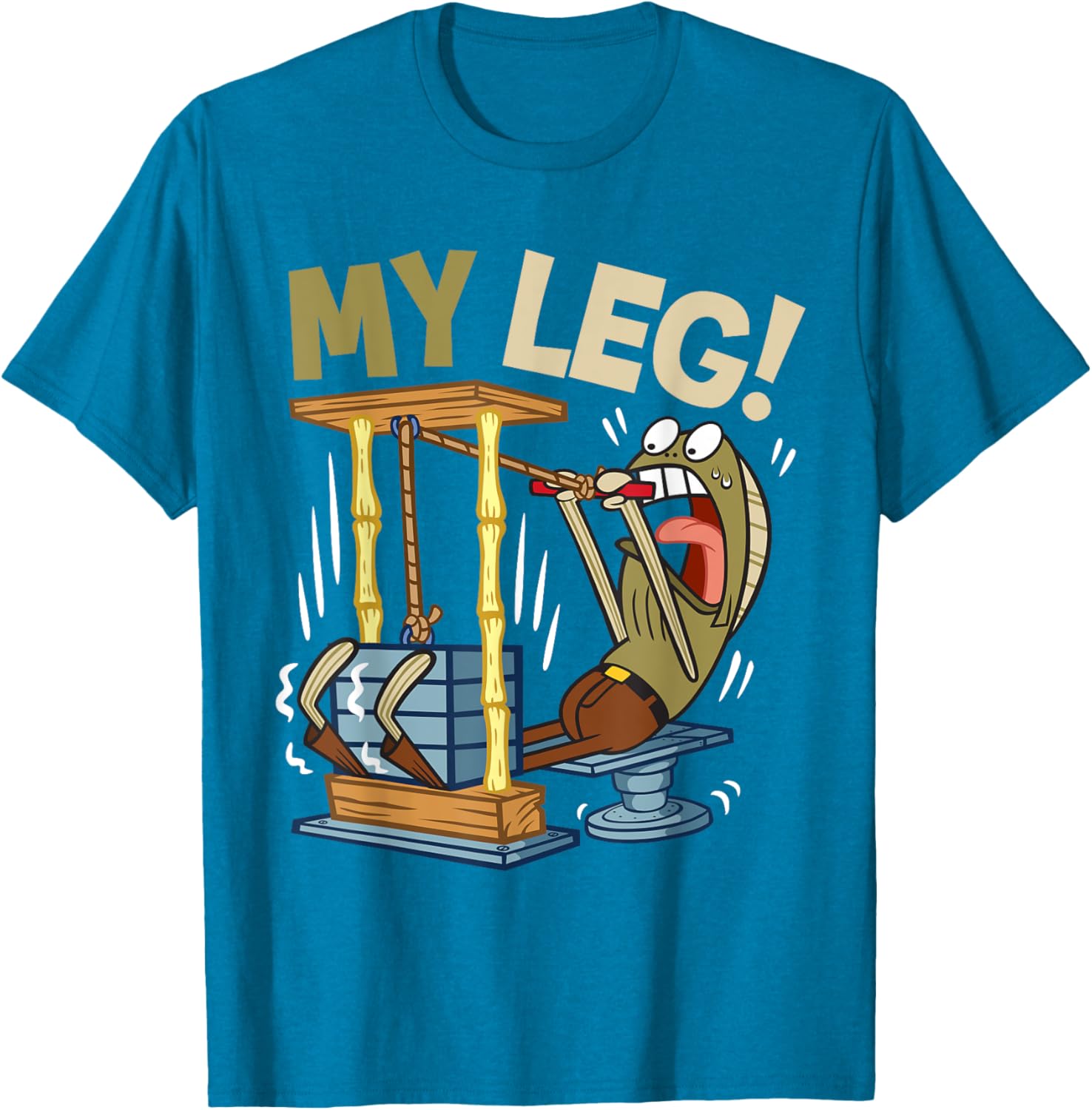 Mademark SpongeBob My Leg Legs Day Weightlifting Gym T-Shirt for Fans - 4