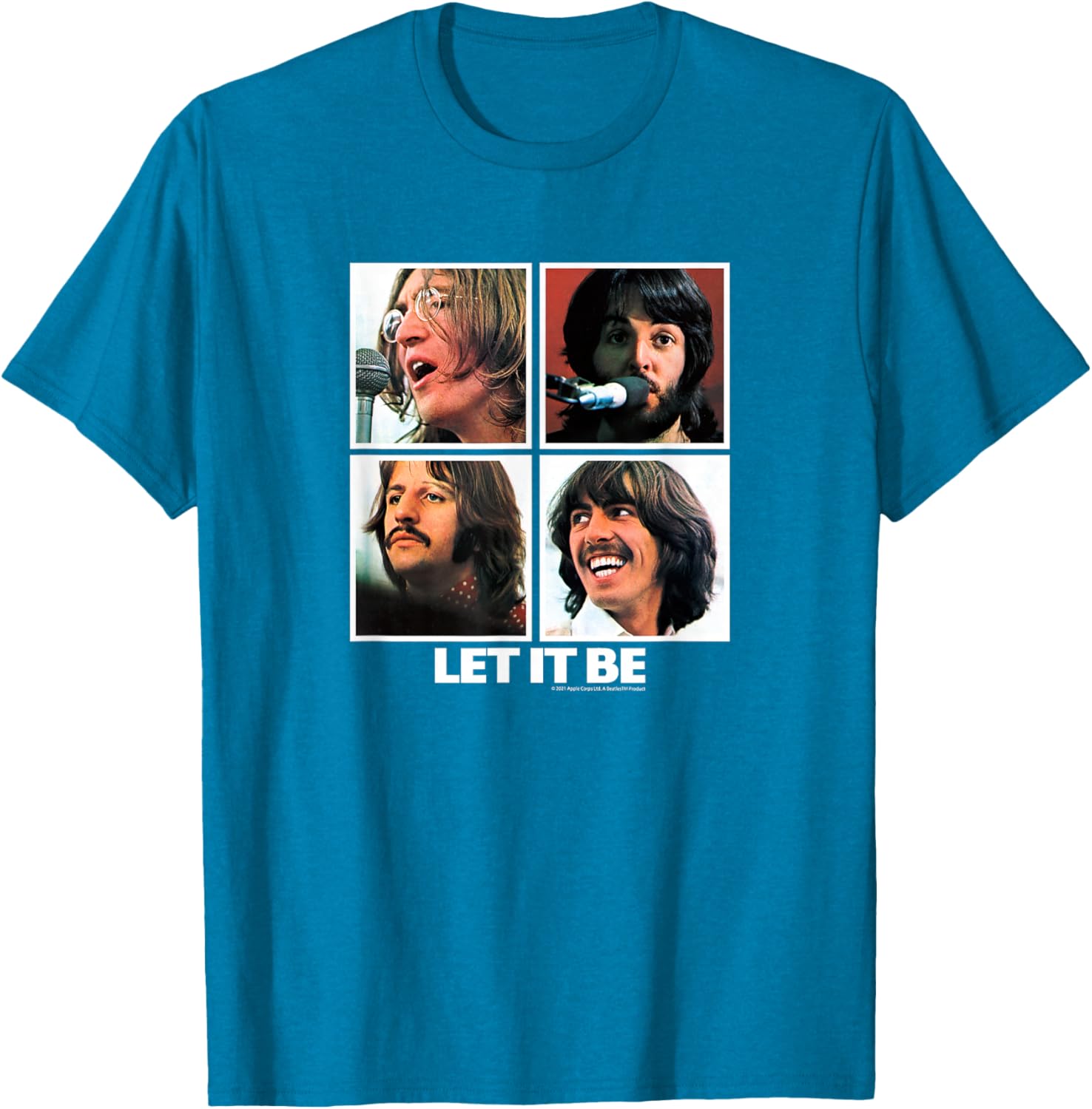 The Beatles Let it Be Square T-Shirt for Music Lovers and Fans - 10